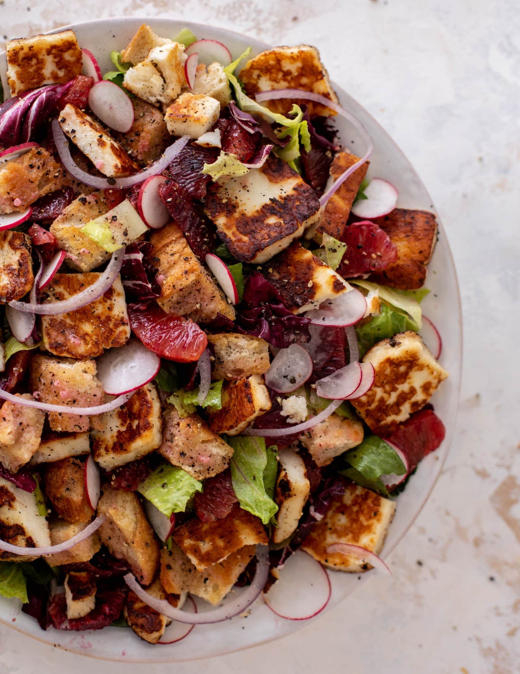 blood orange panzanella