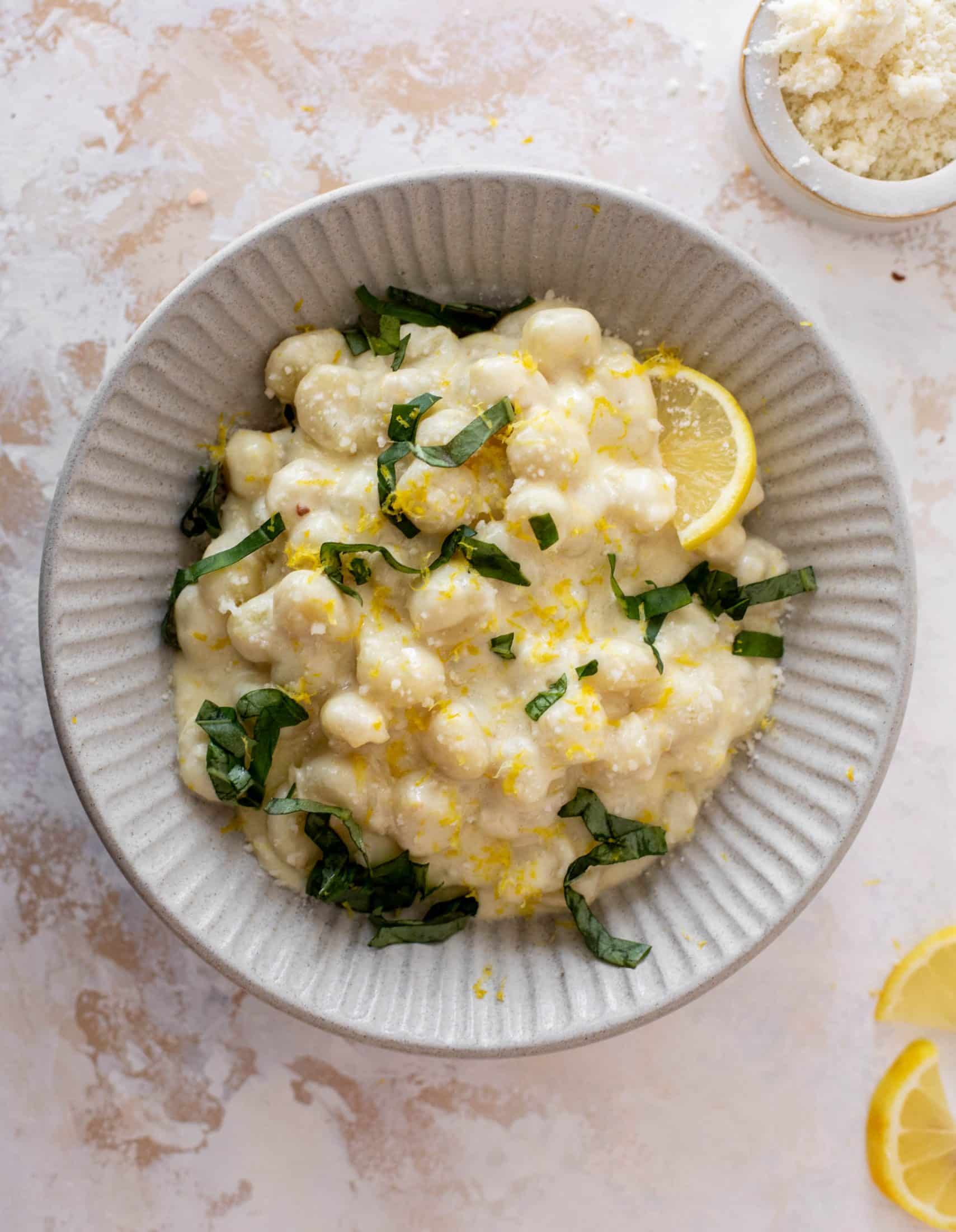 creamy lemon gnocchi