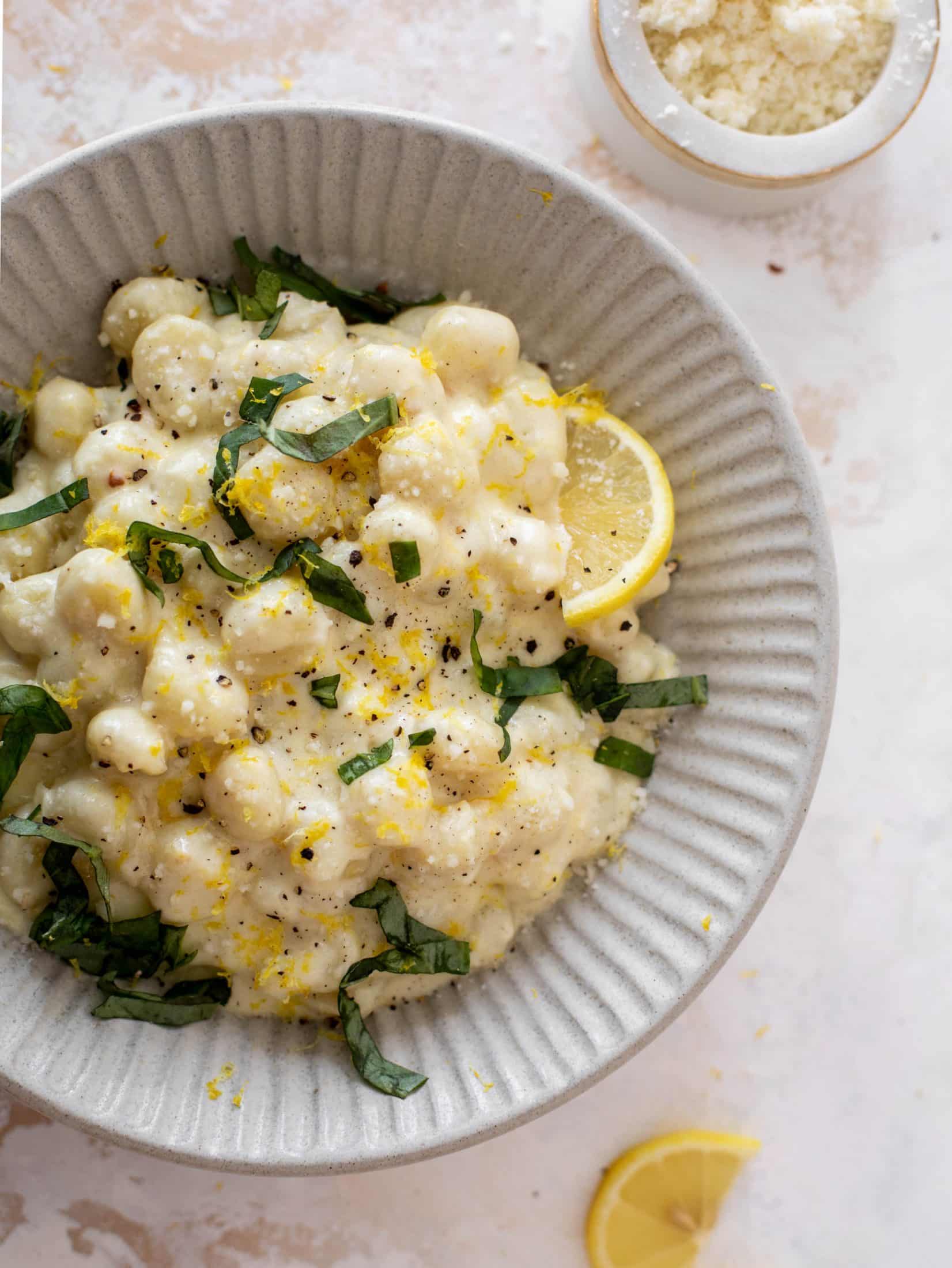 creamy lemon gnocchi