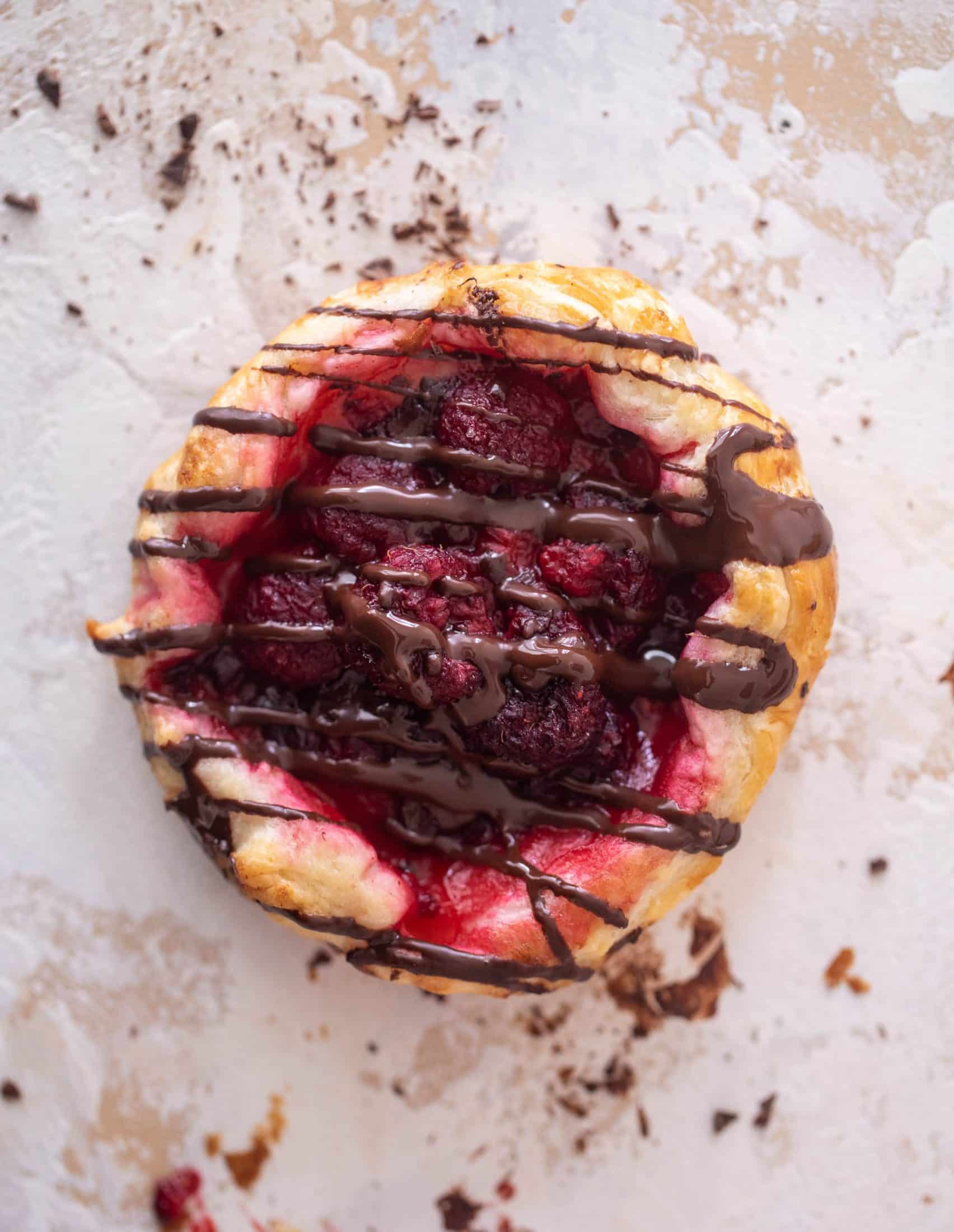raspberry puff pastry tarts