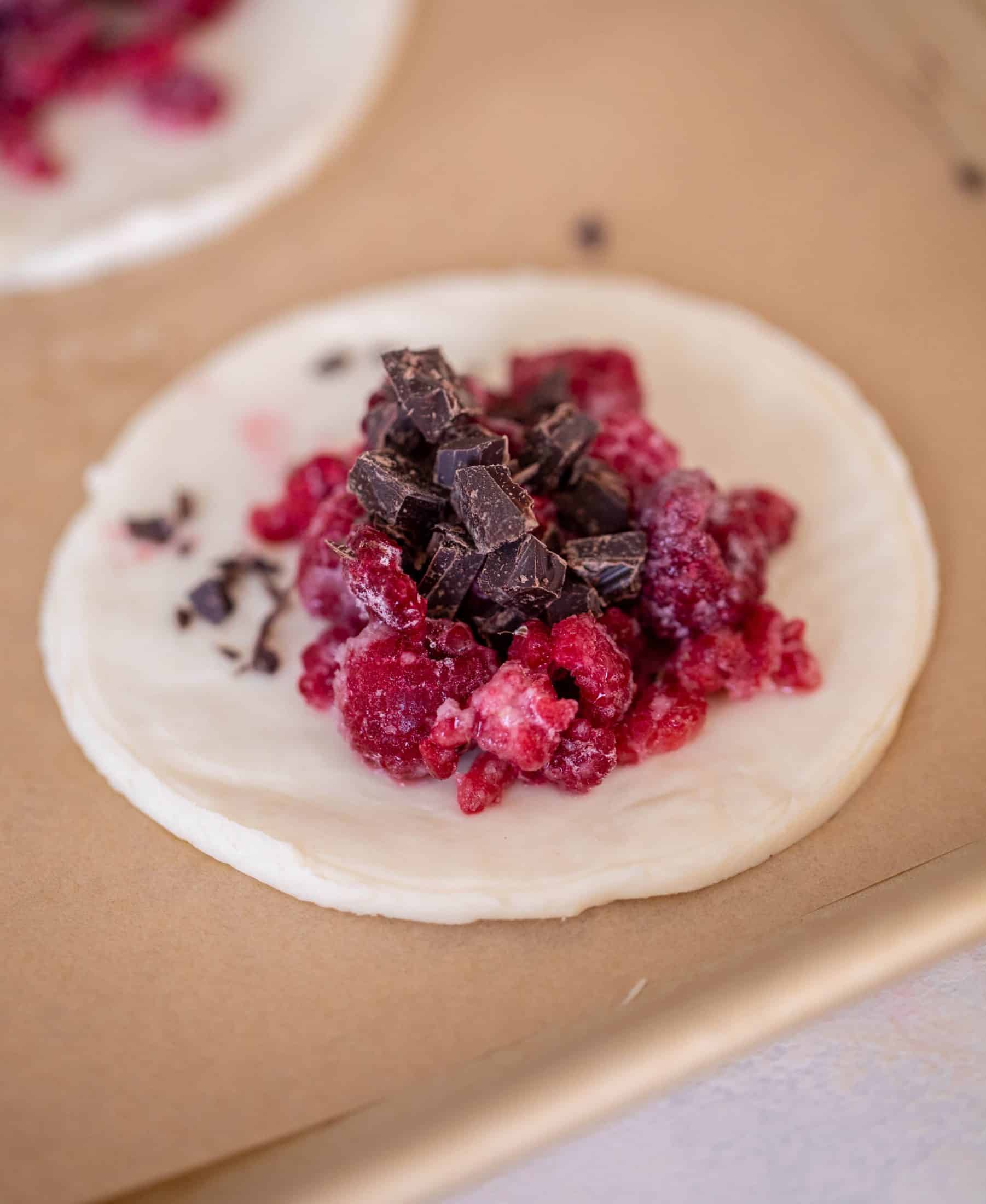 raspberry puff pastry tarts