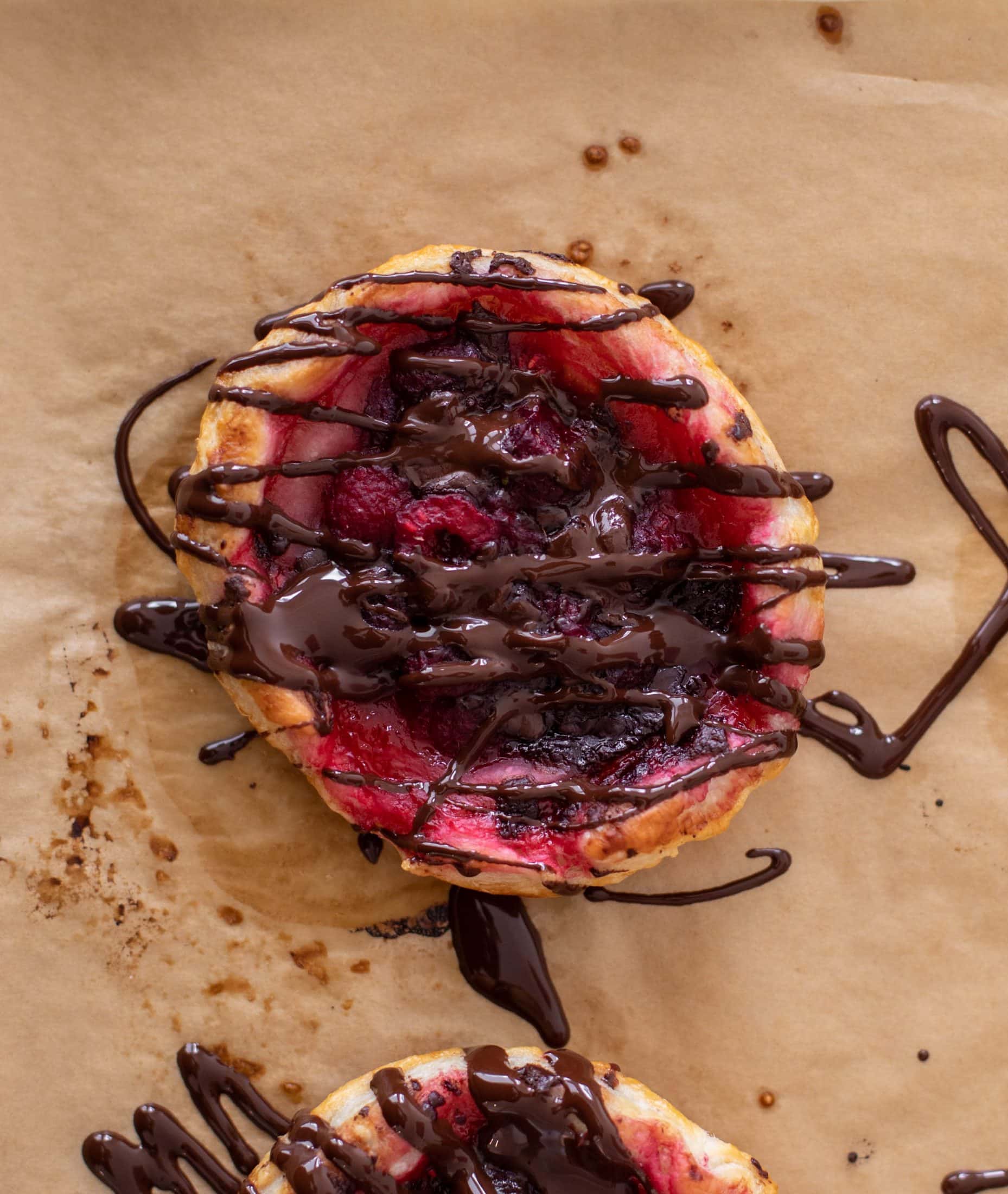 raspberry puff pastry tarts