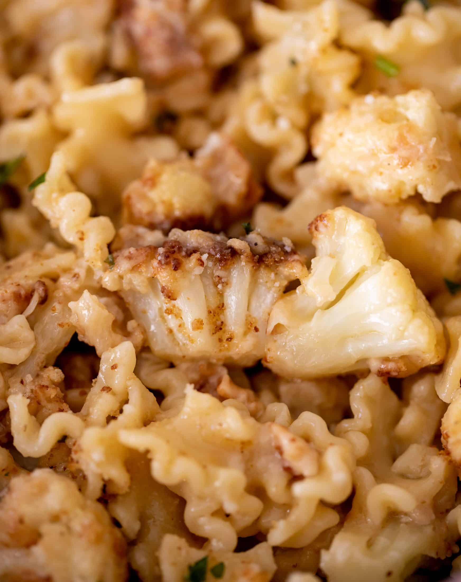 toasted cauliflower buttered noodles