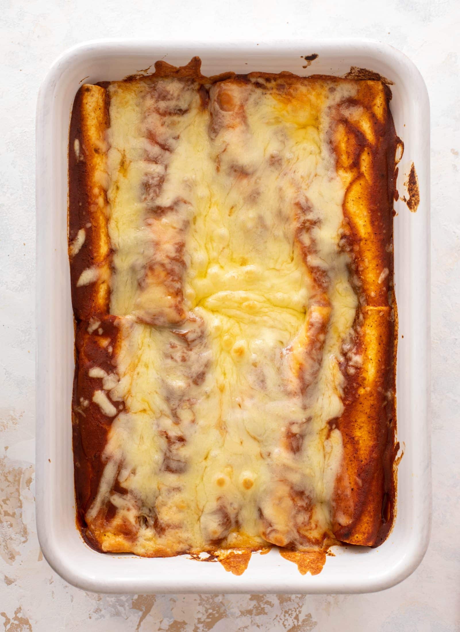 chipotle cheddar cauliflower enchiladas