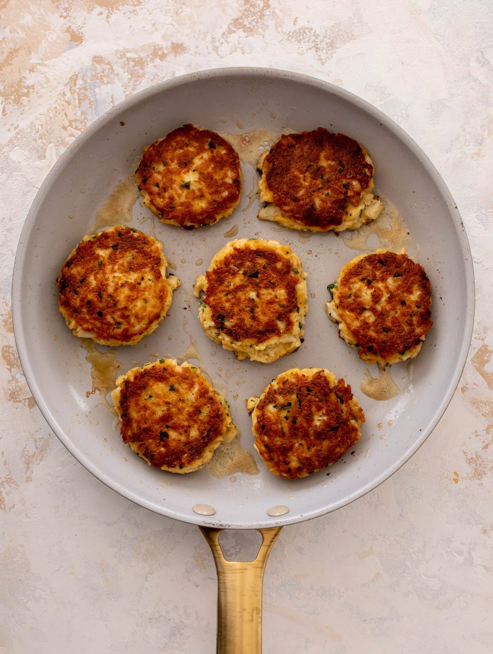 crab cake caesar with old bay croutons