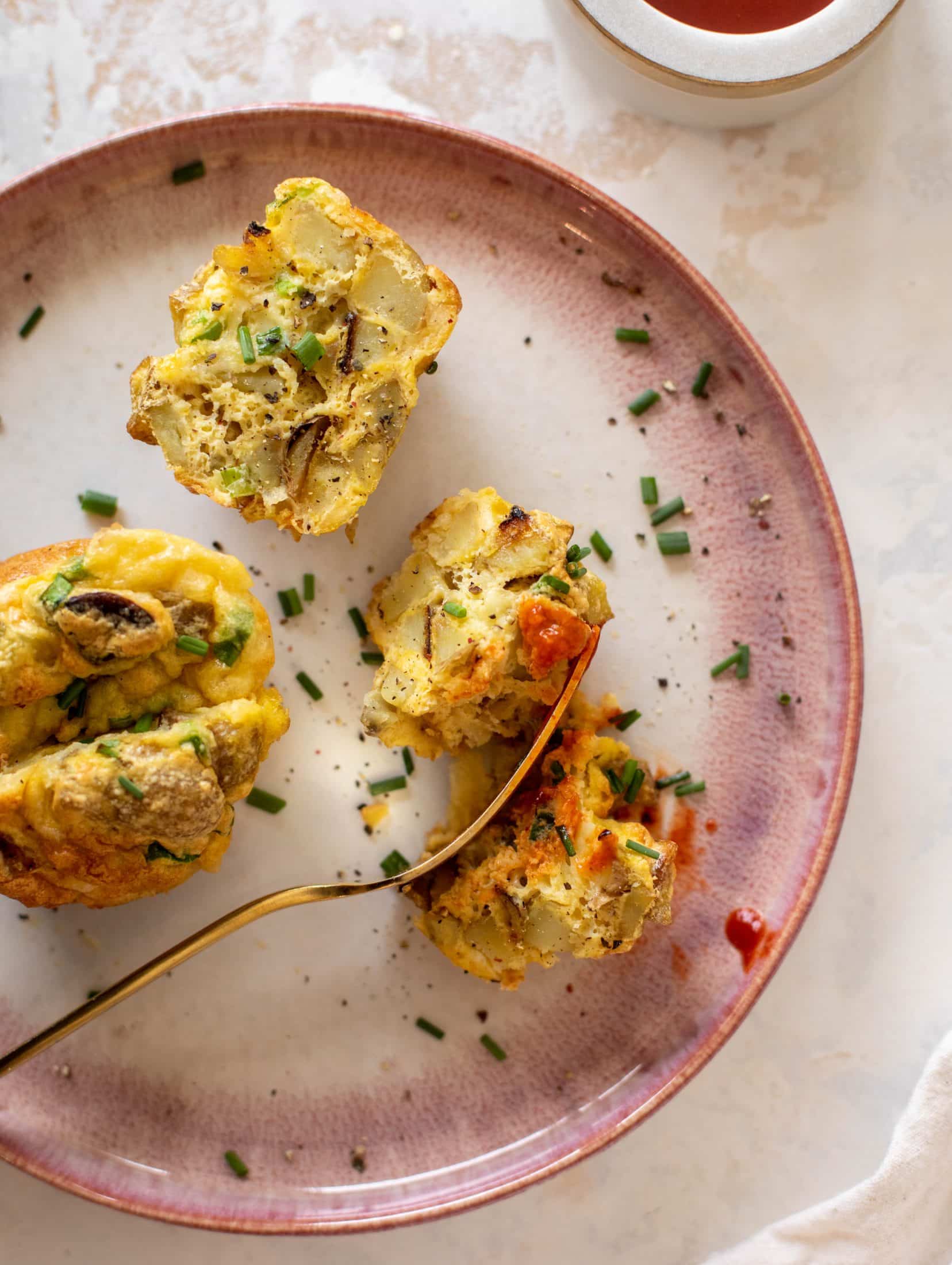 potato and egg souffle bites