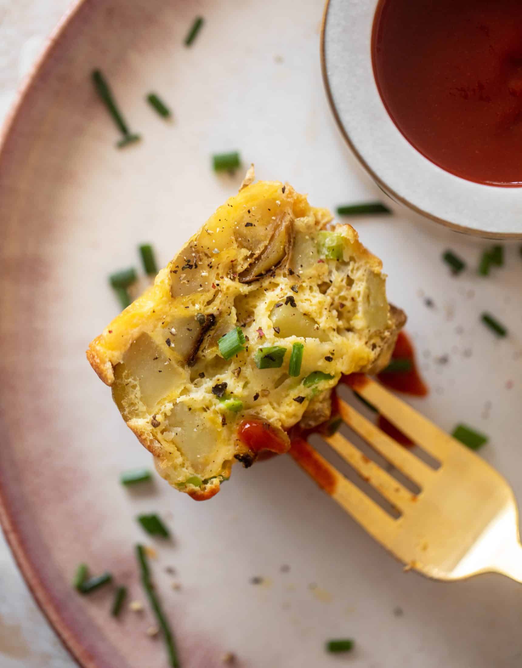 potato and egg souffle bites