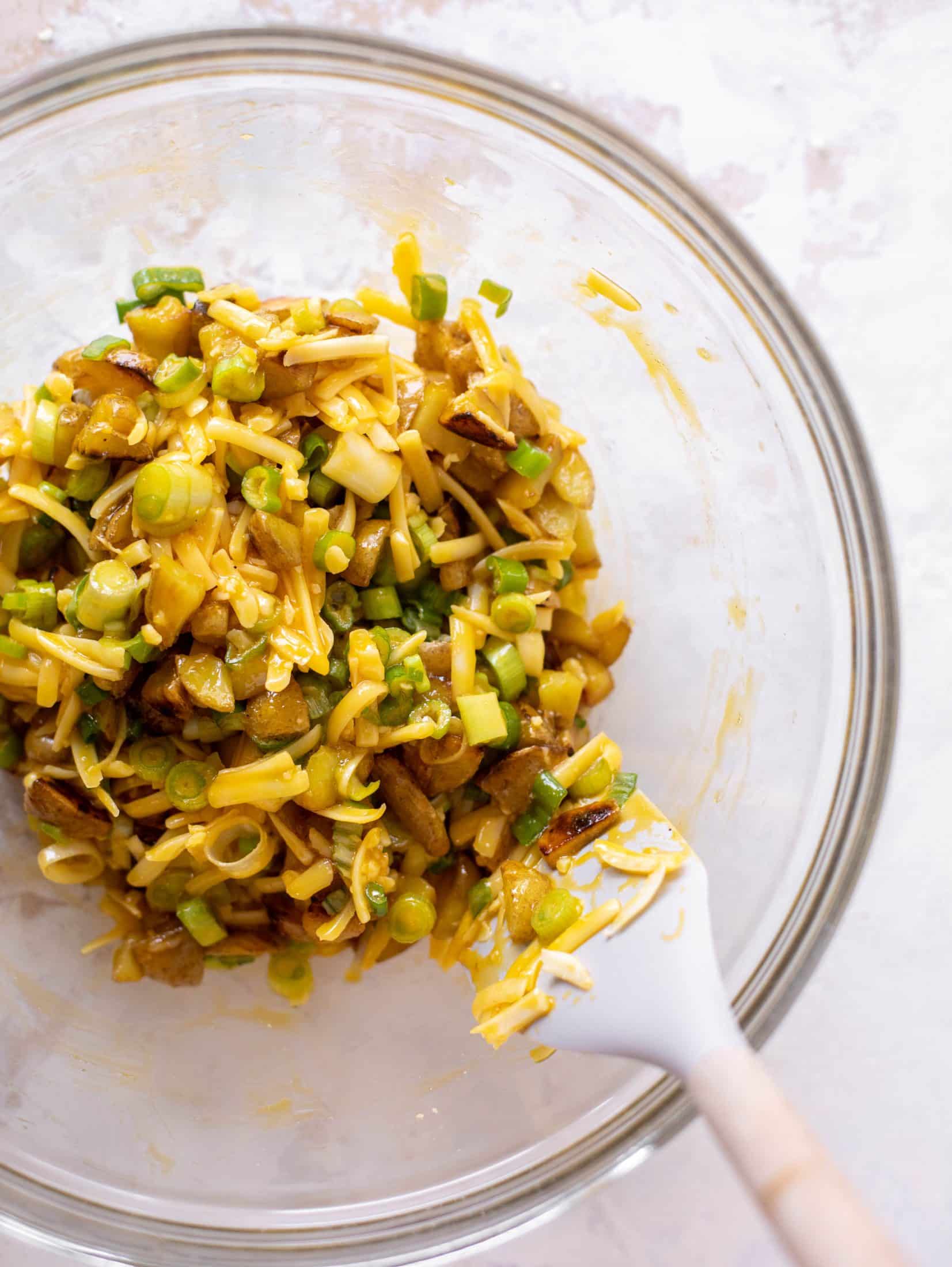 potato and egg souffle bites