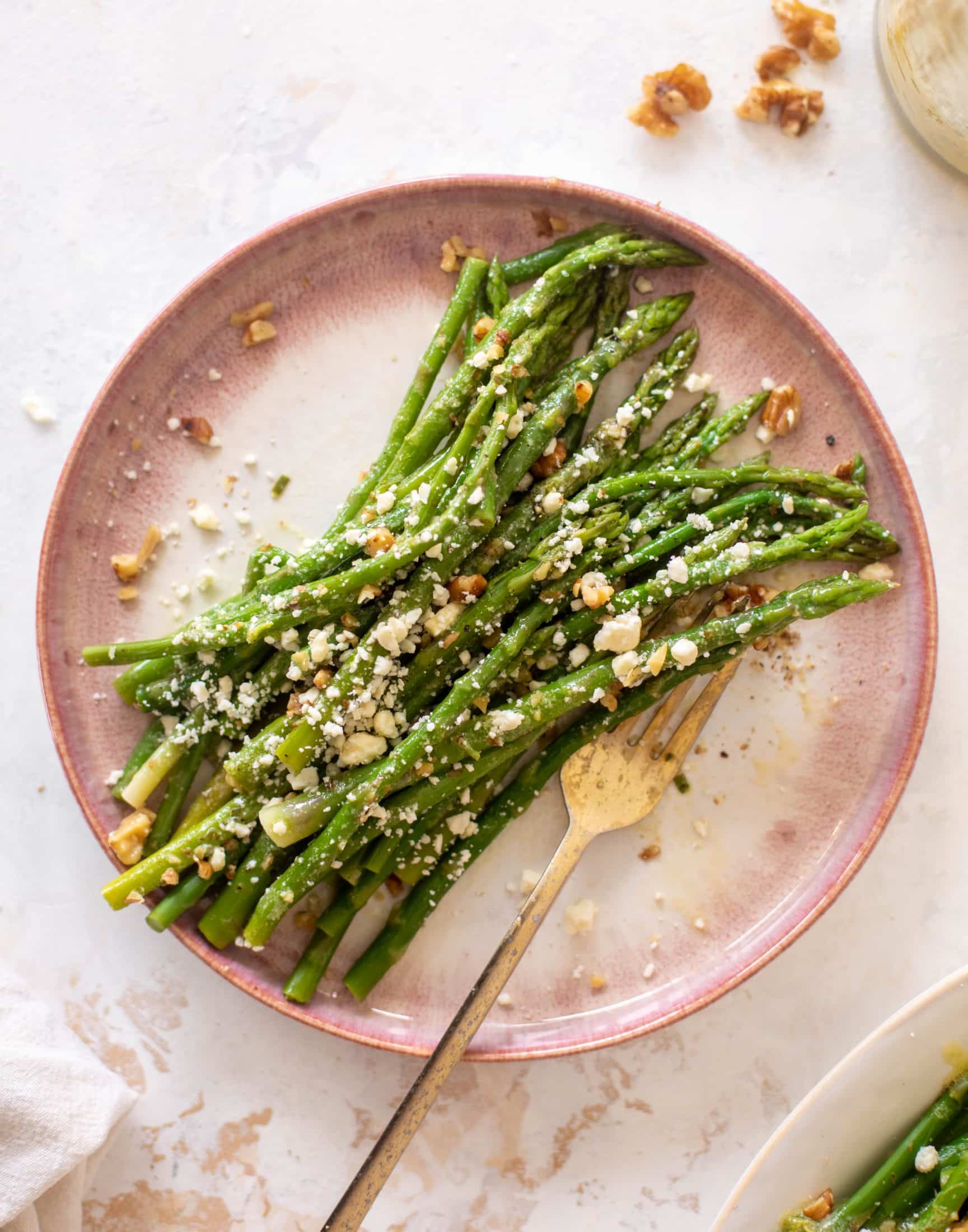 chilled asparagus crunch salad