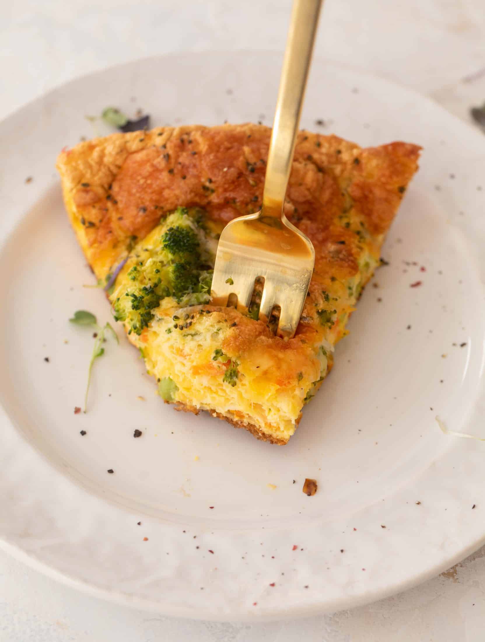 broccoli cheddar frittata souffle