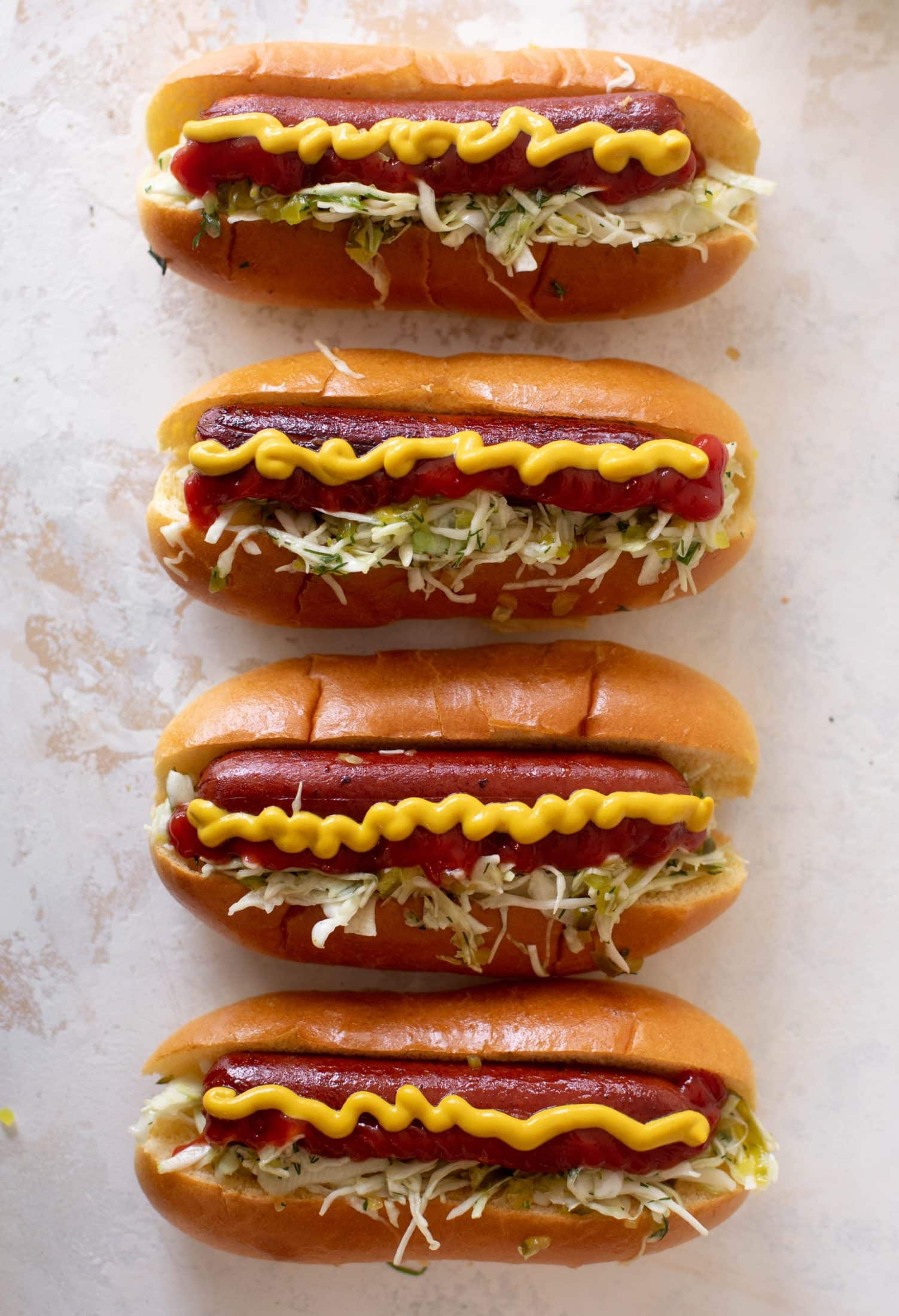 pickle slaw for hot dogs and burgers