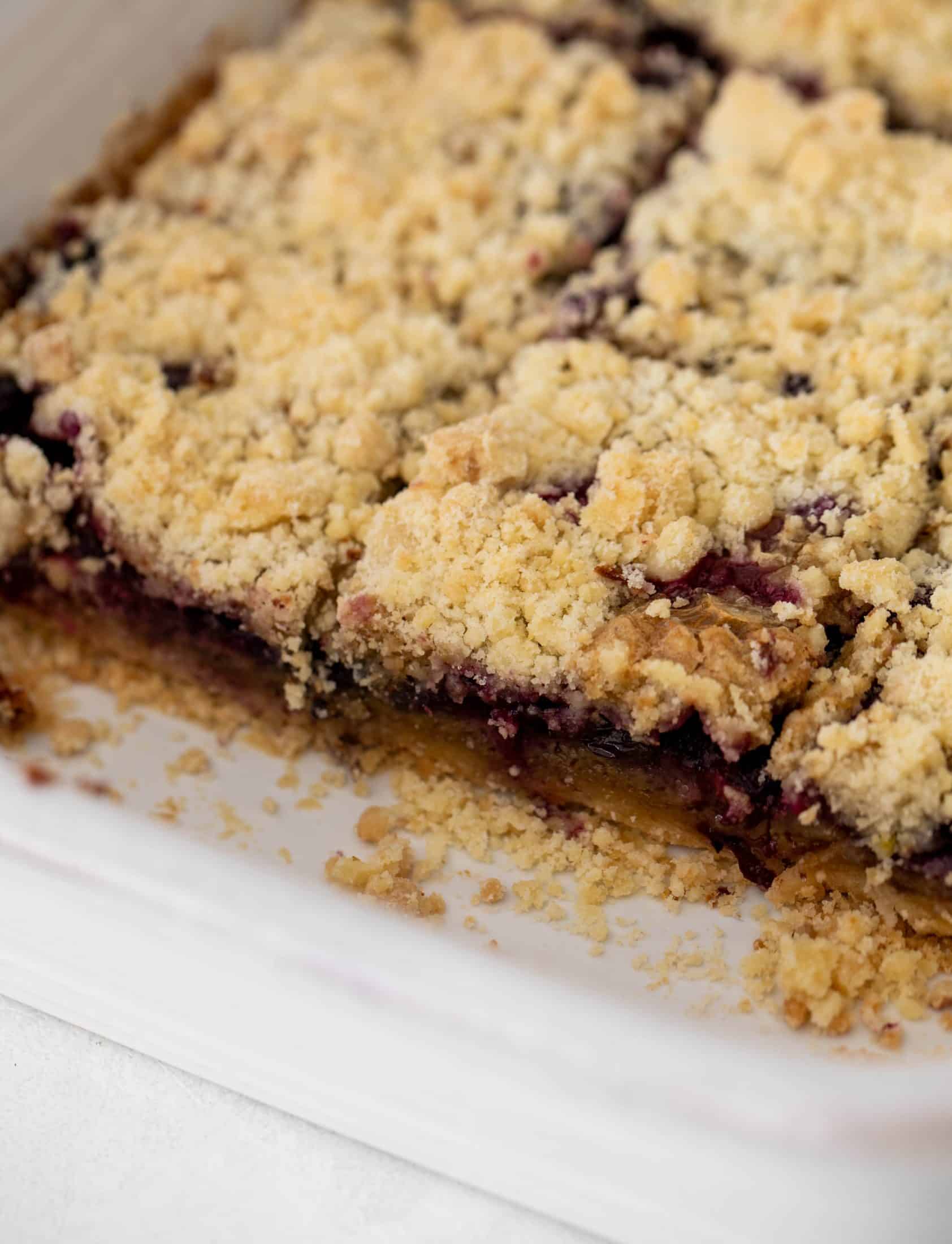 lemon blueberry cobbler bars