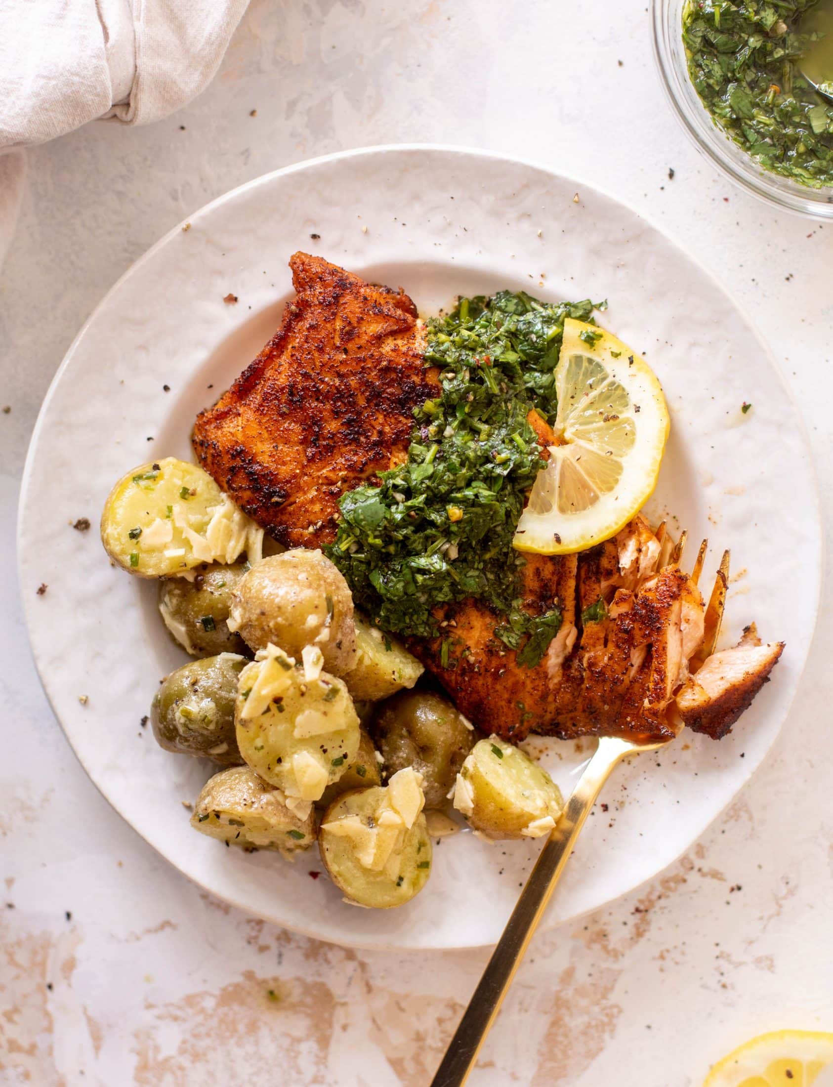 lemon chive potato salad
