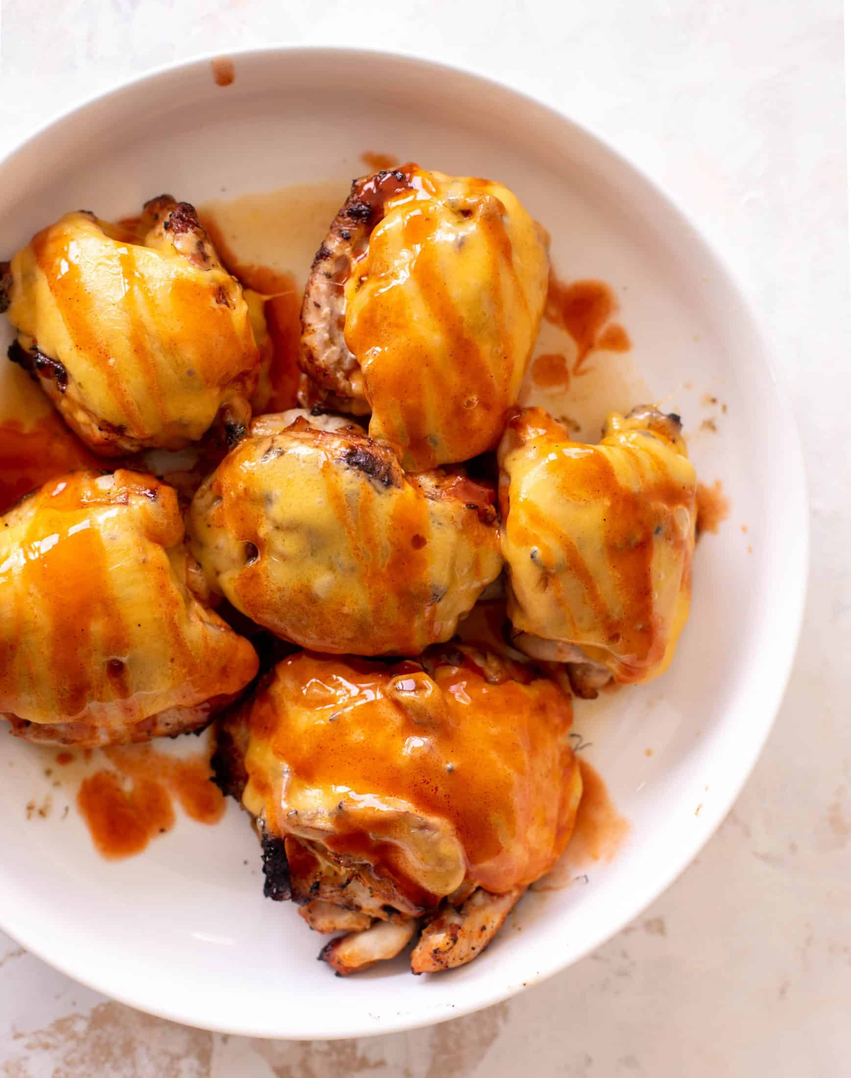 grilled buffalo chicken with corn salad