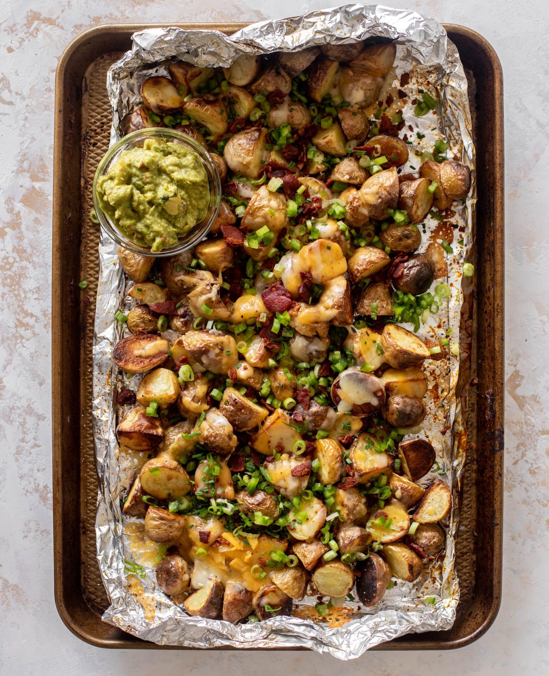 loaded grilled potatoes