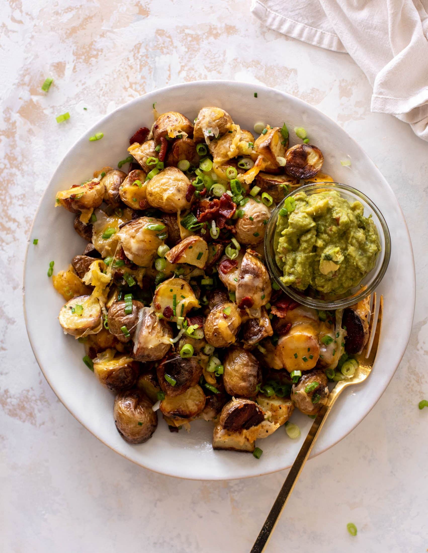 loaded grilled potatoes