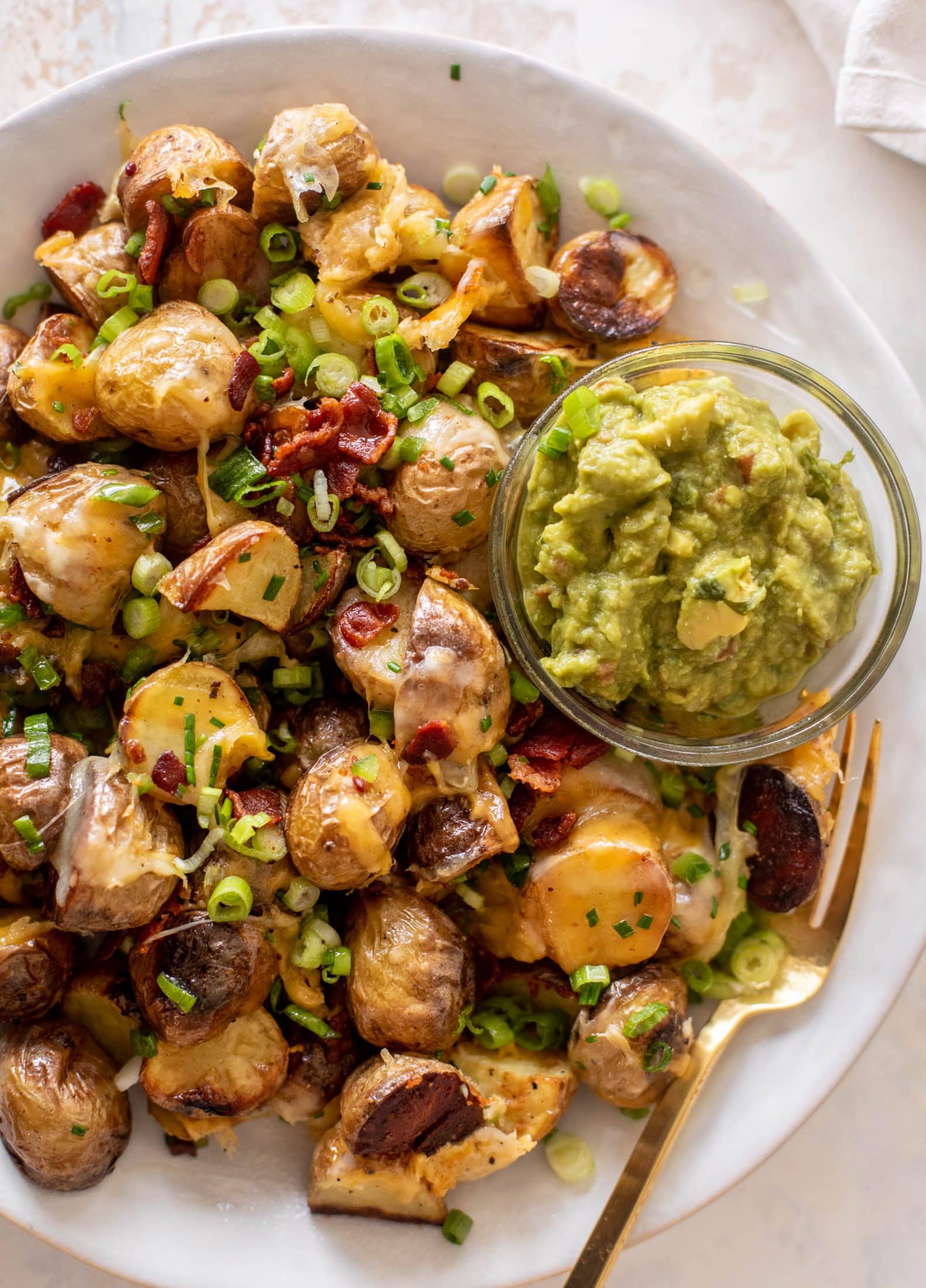 loaded grilled potatoes