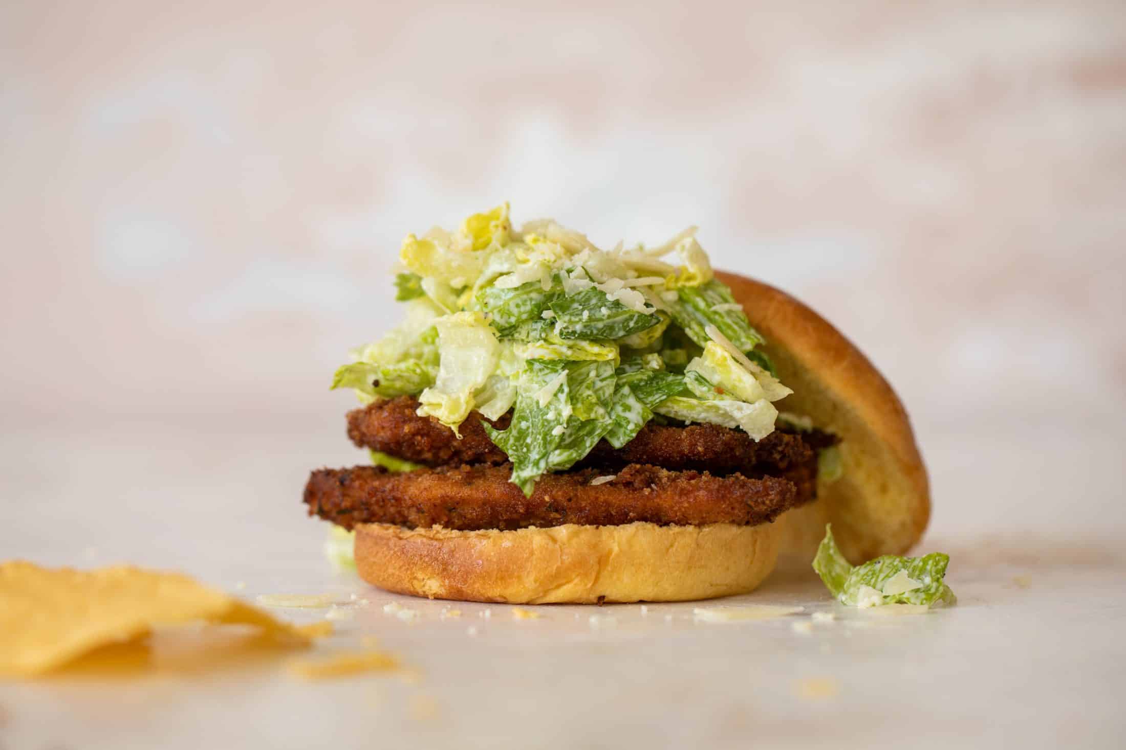 crispy chicken caesar sandwich