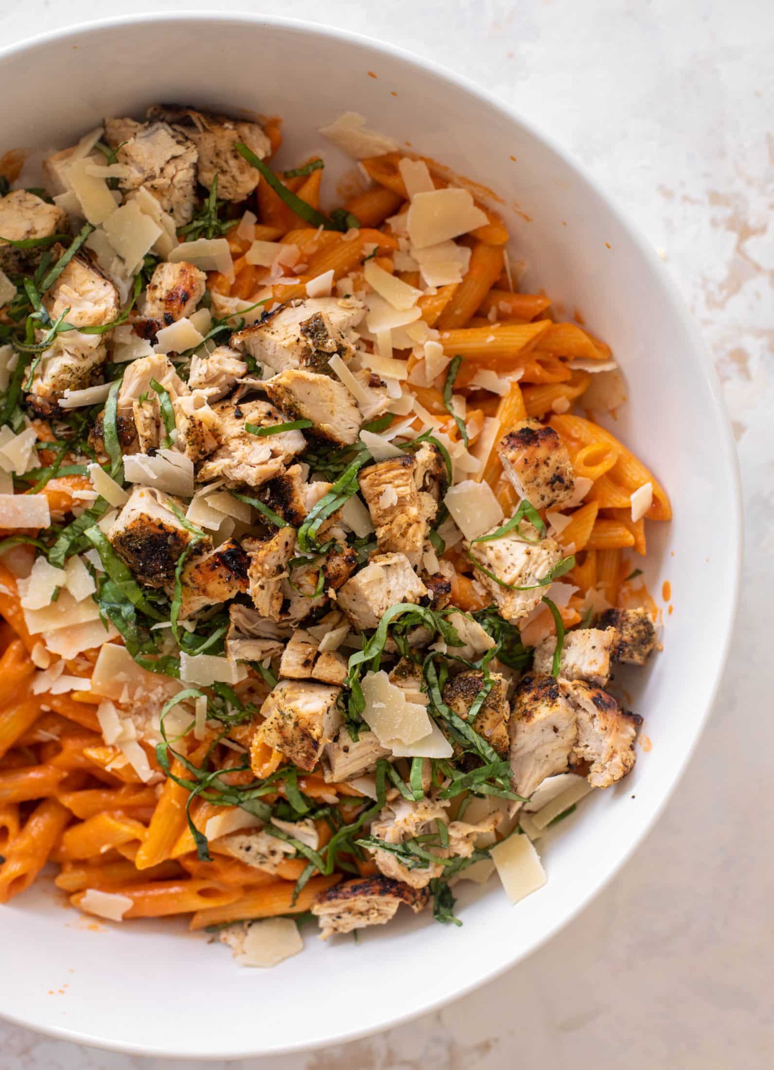 grilled chicken vodka pasta