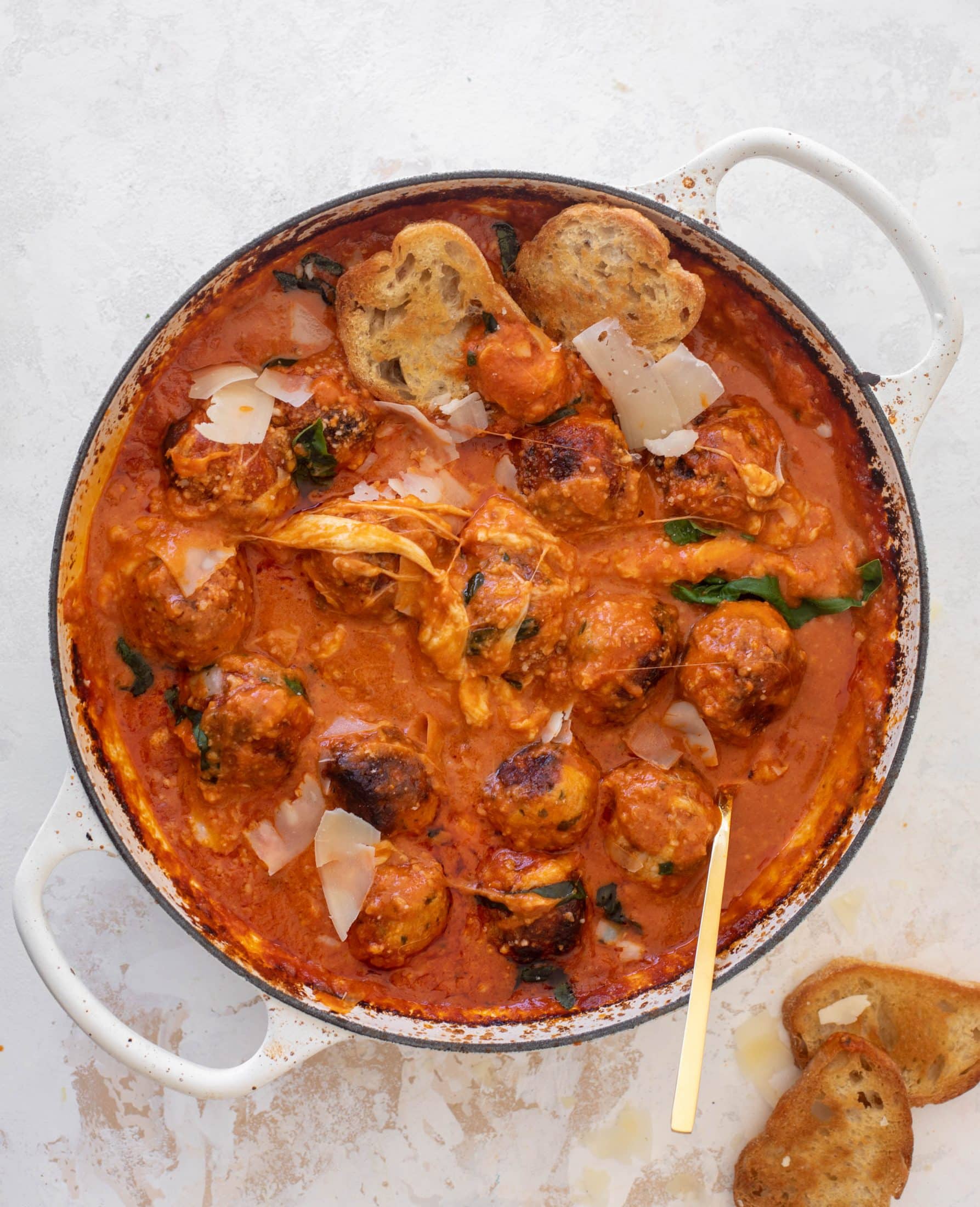 vodka sauce chicken parm meatballs