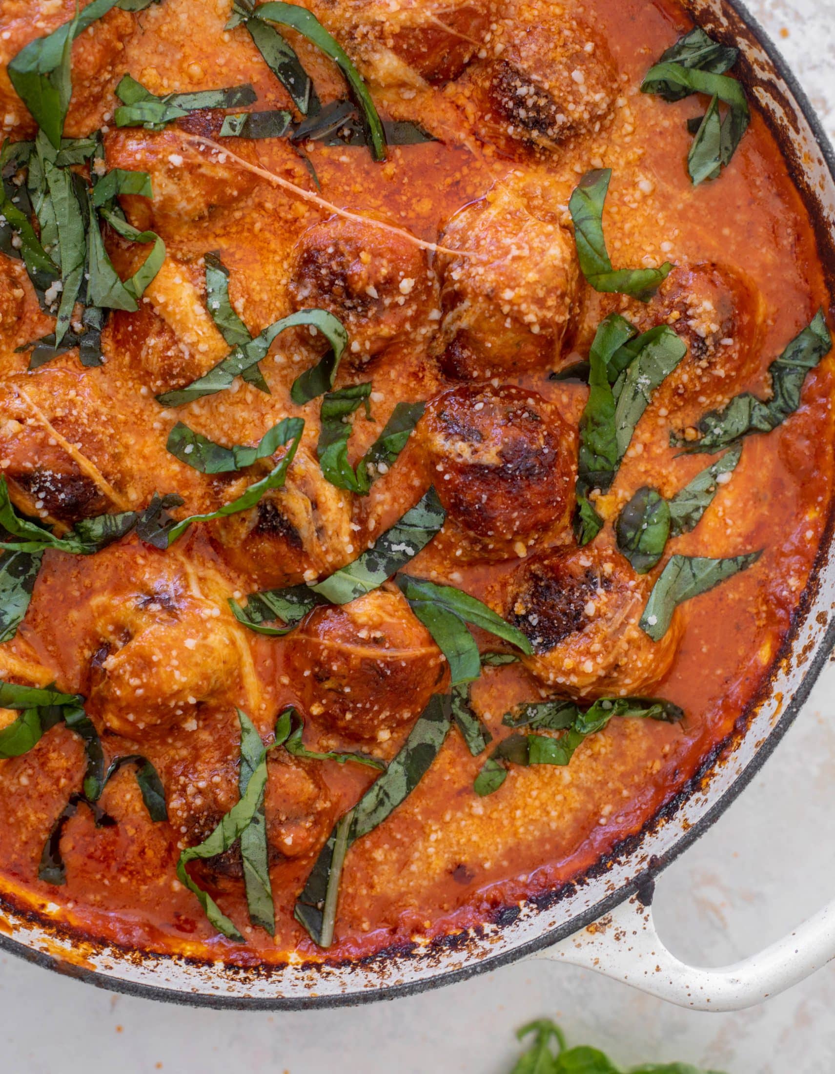 vodka sauce chicken parm meatballs