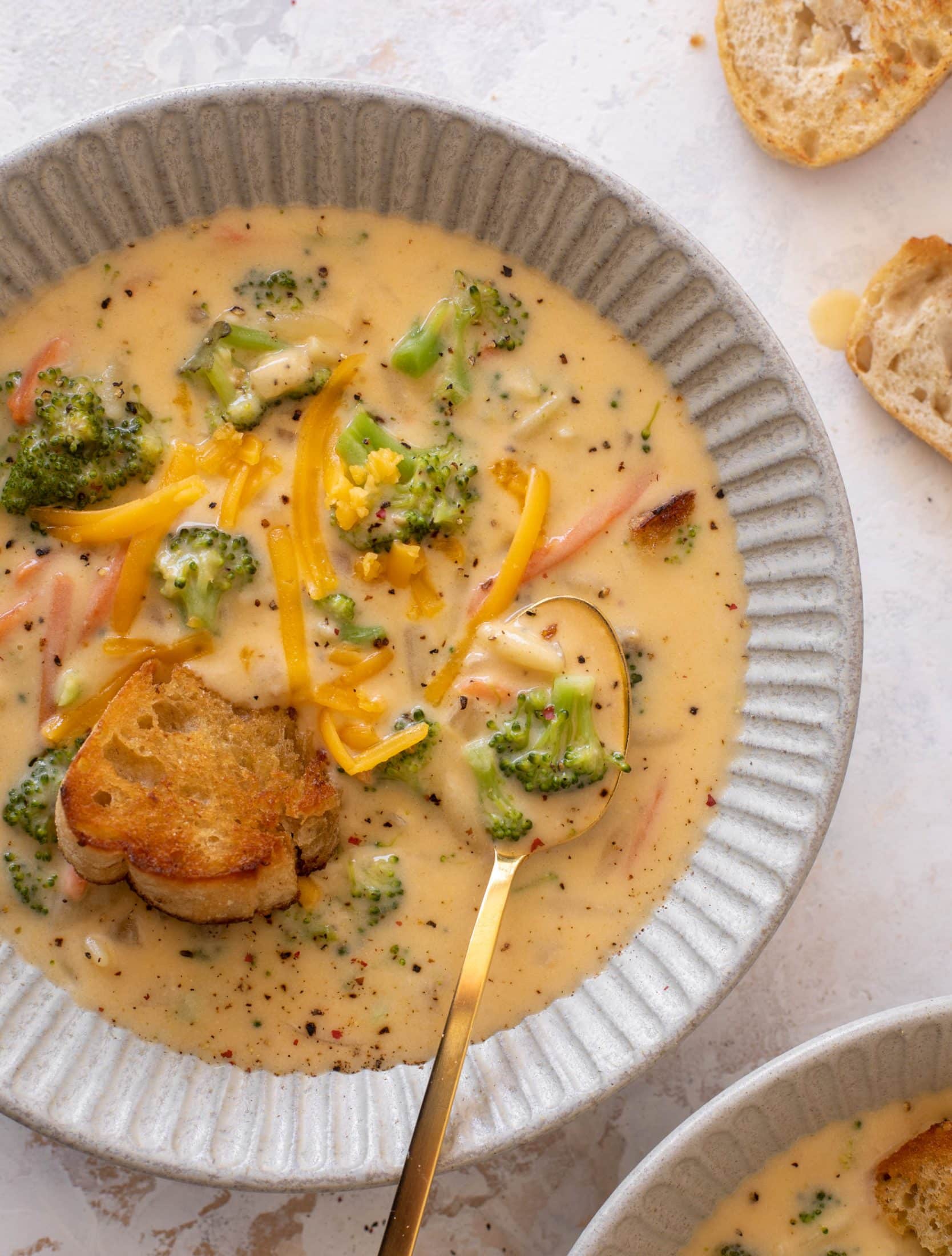 broccoli cheddar orzo soup