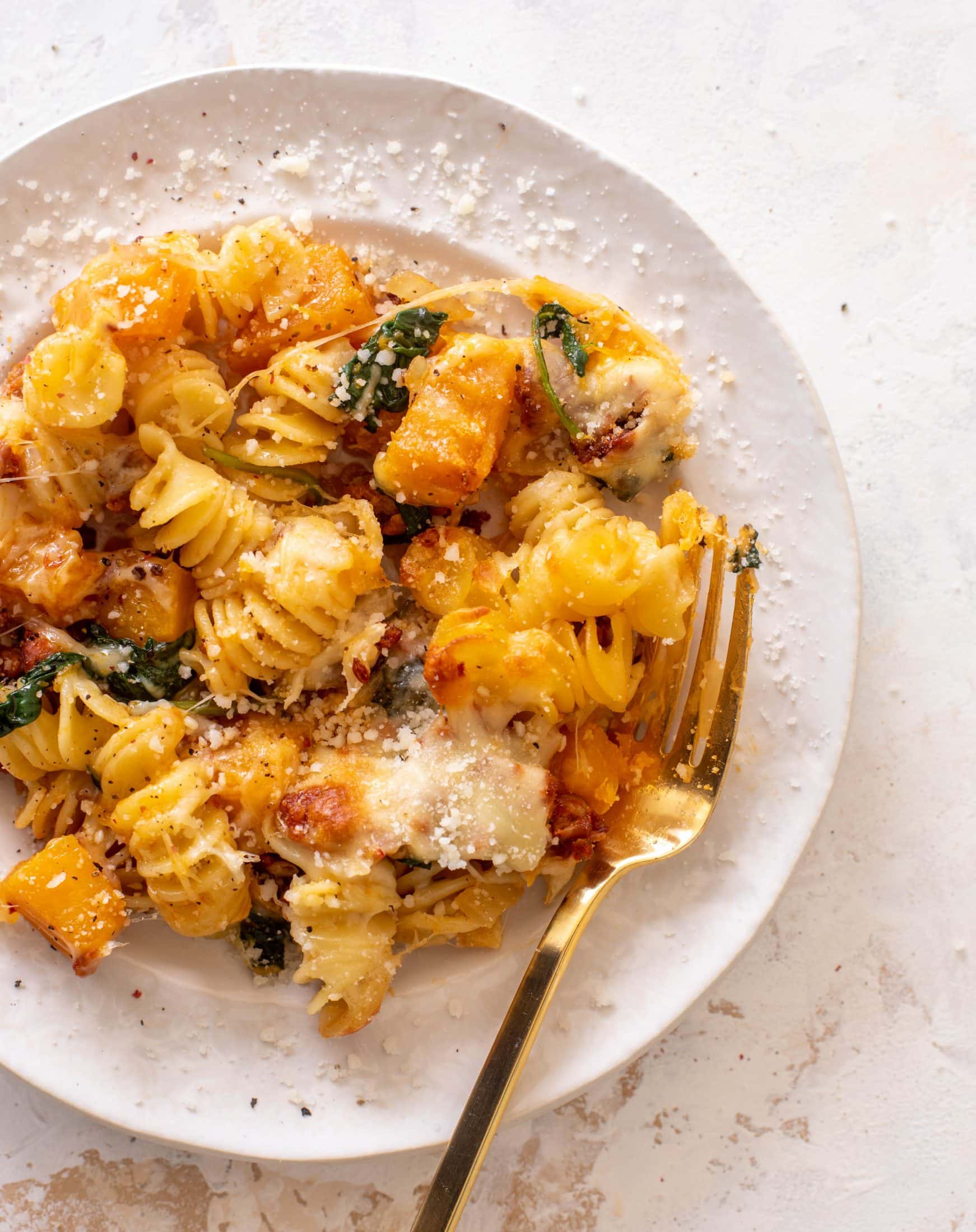 baked butternut squash sausage pasta