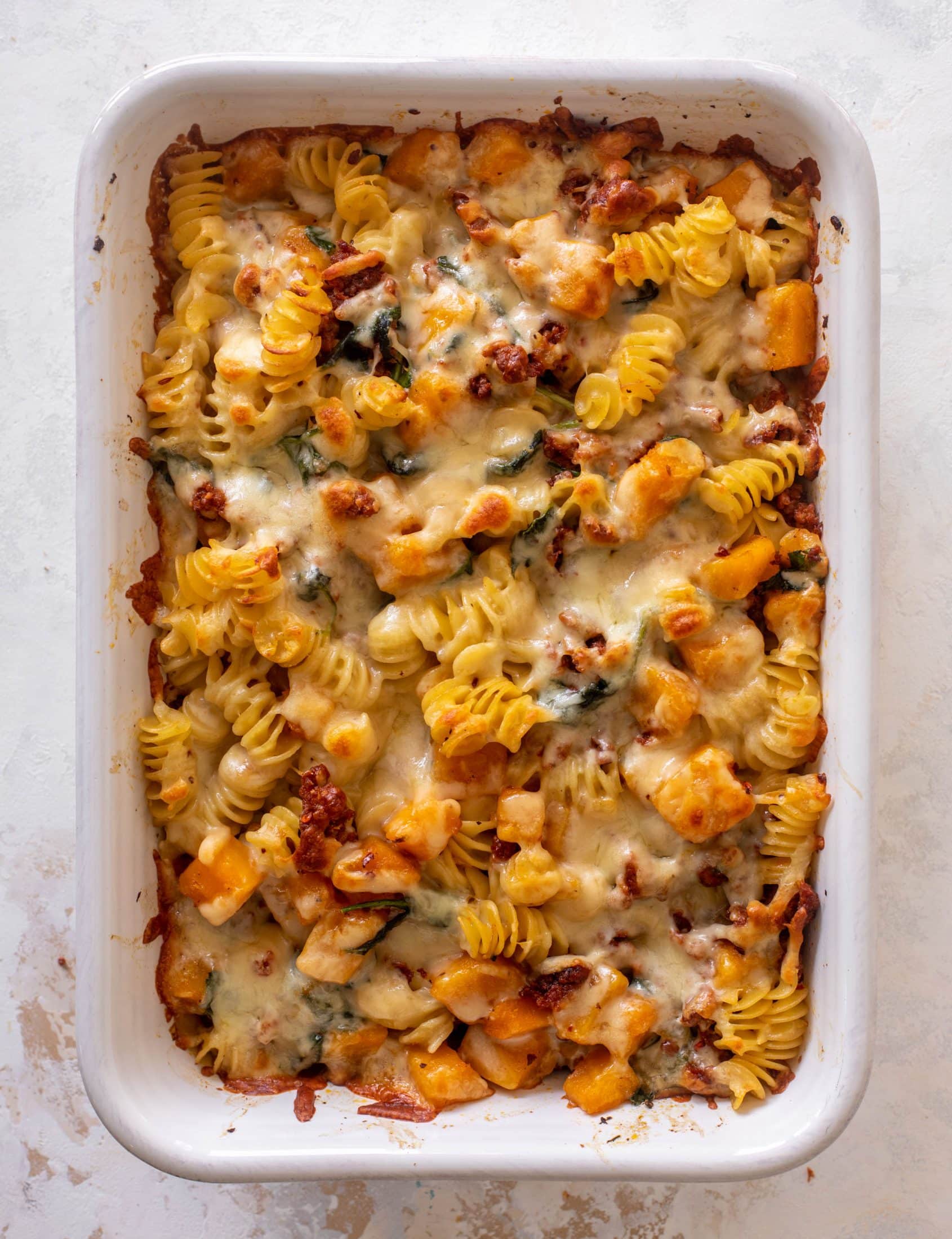 baked butternut squash sausage pasta