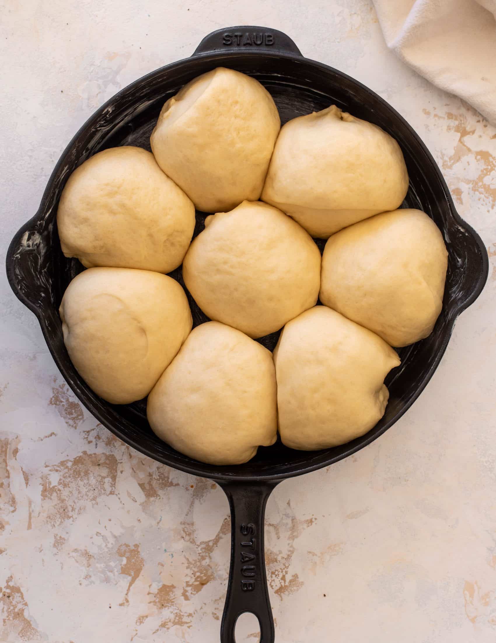 fluffy brioche dinner rolls with salted maple butter