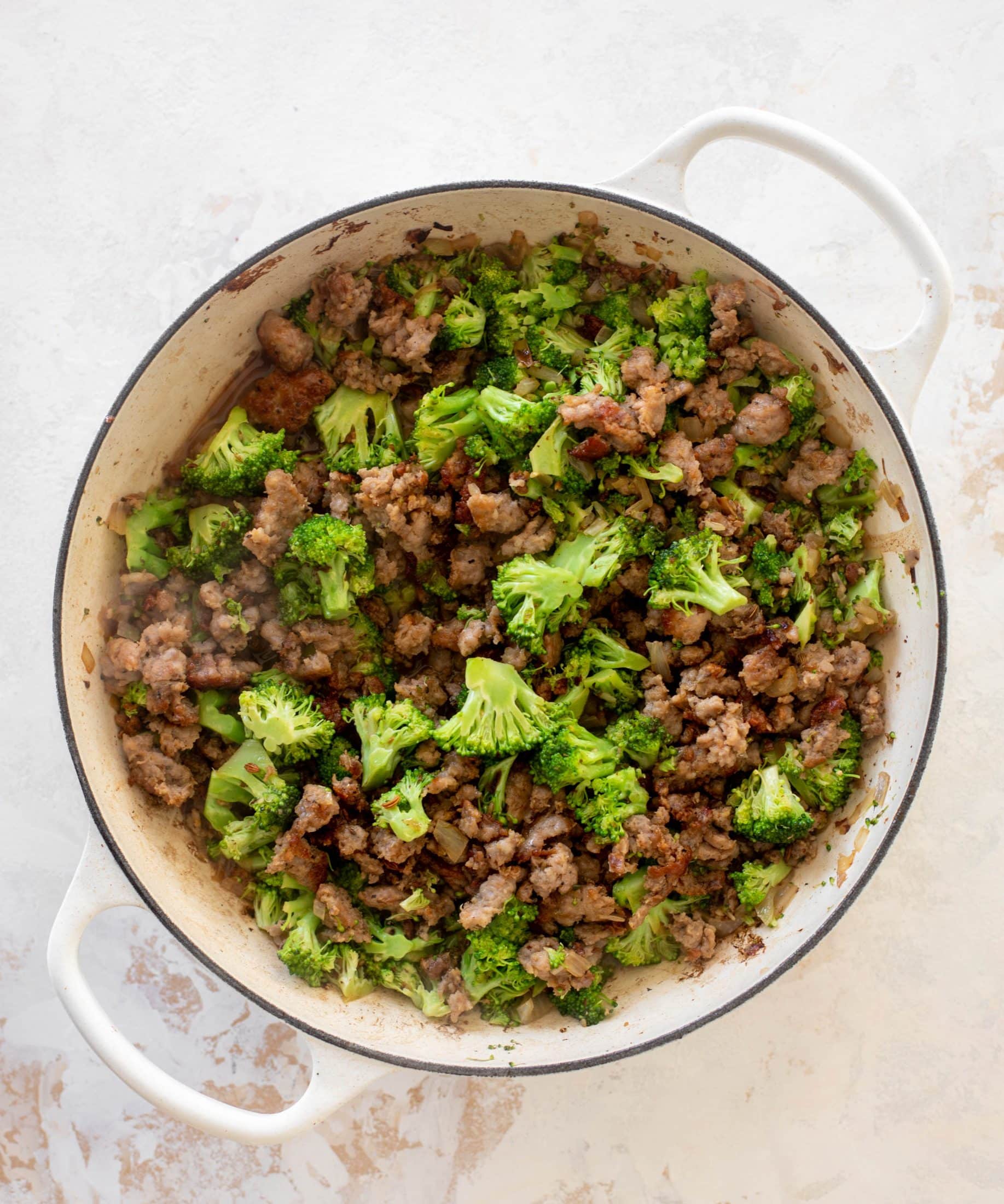 baked broccoli sausage tortellini