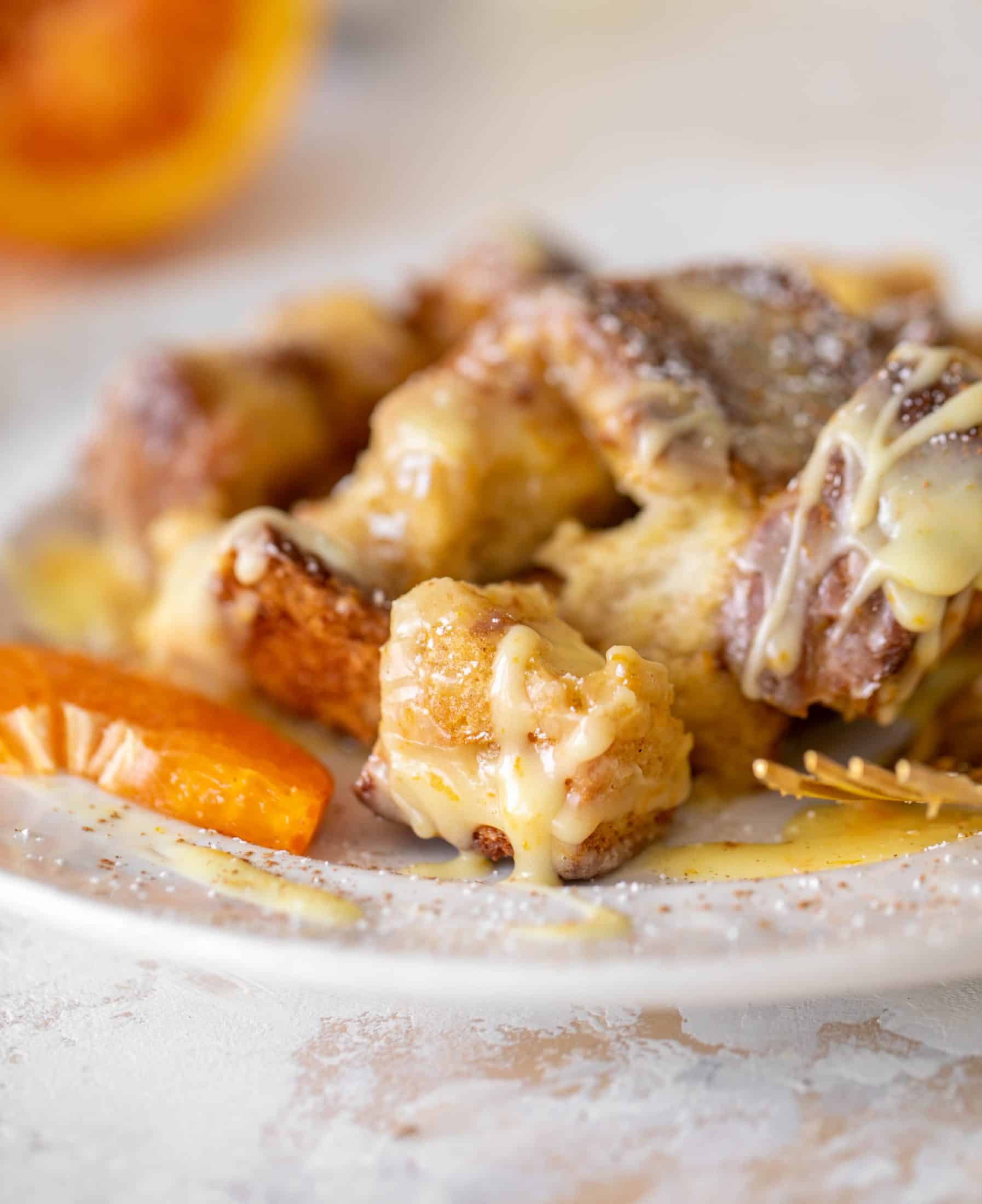 cinnamon orange french toast bake