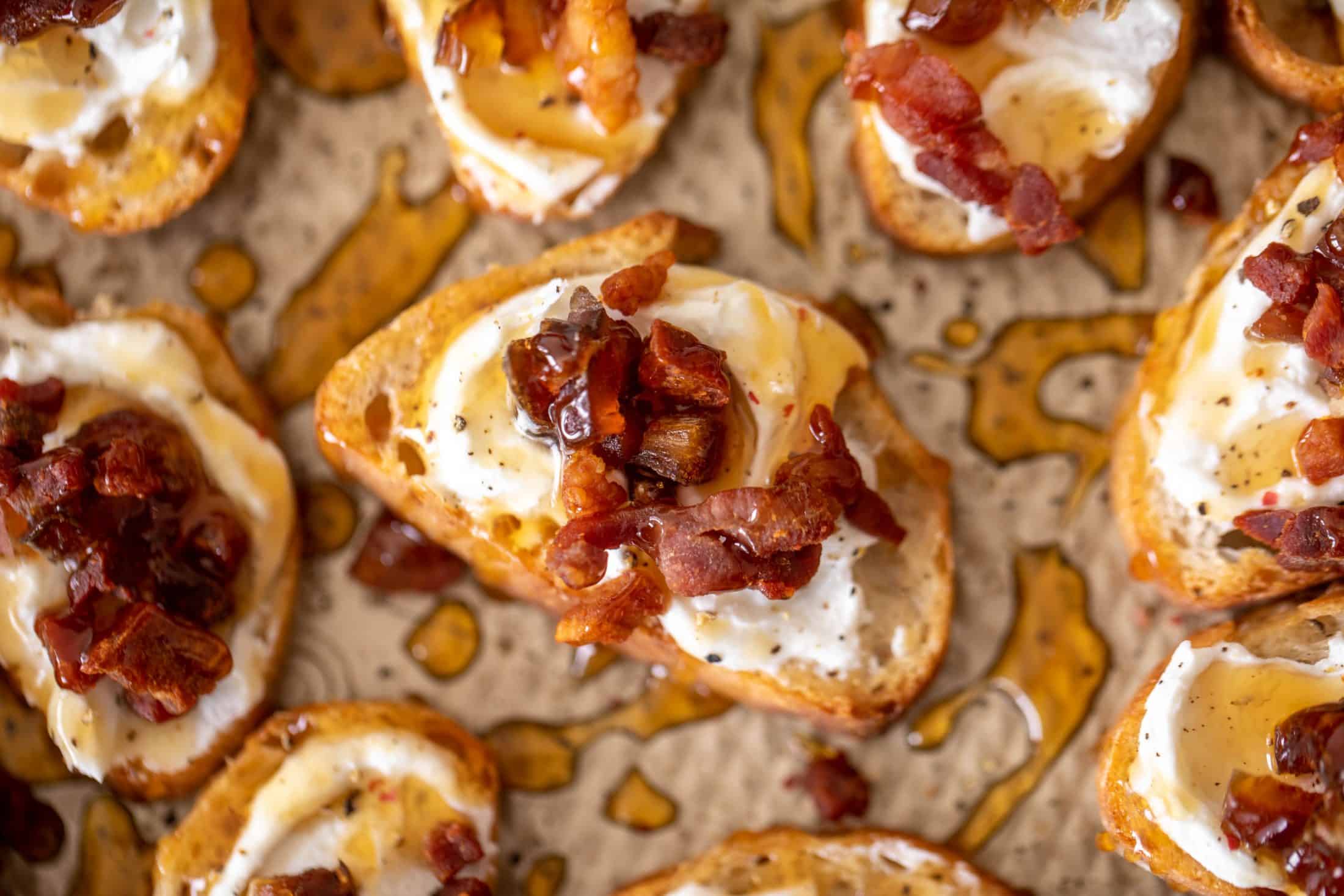 whipped ricotta crostini