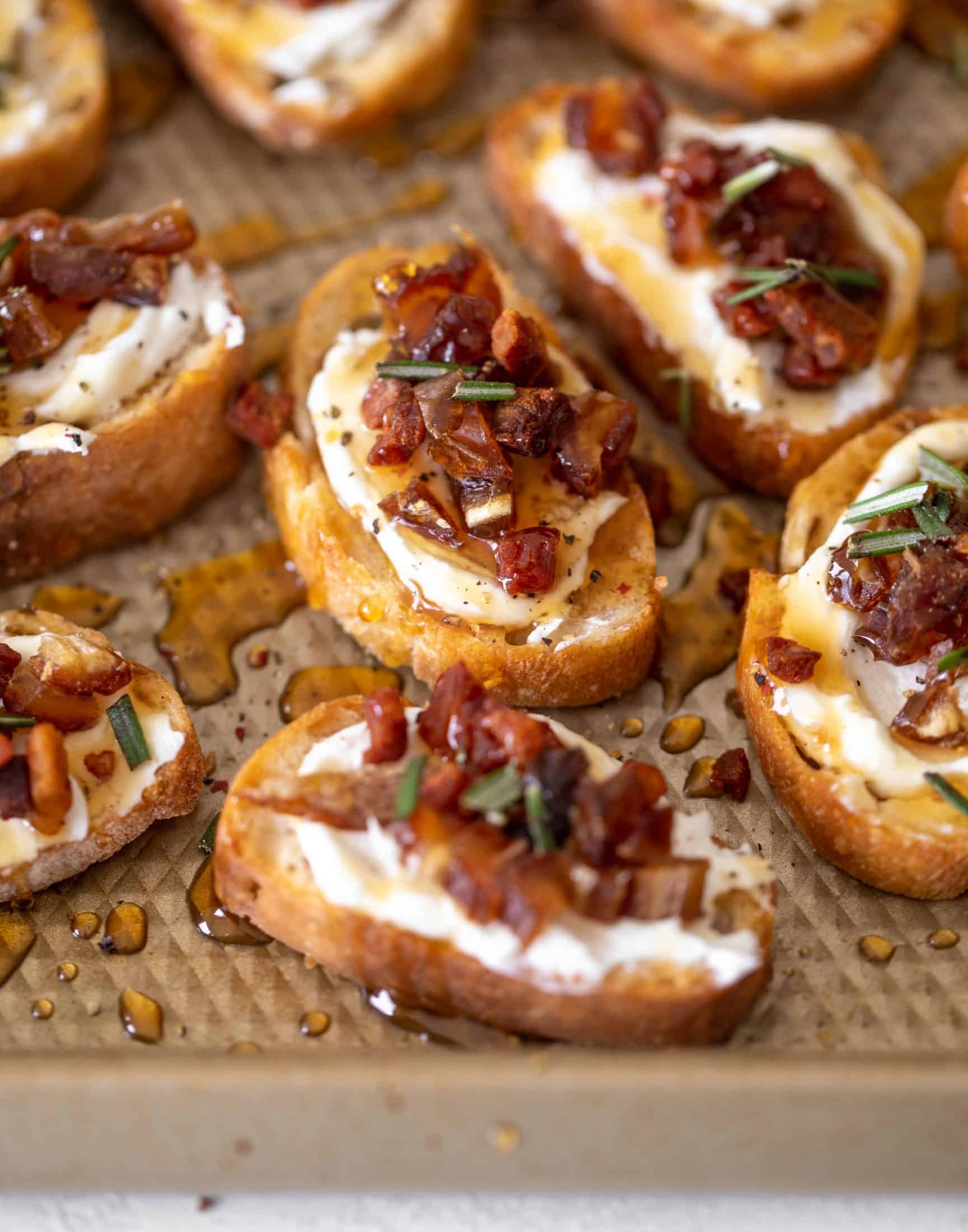 whipped ricotta crostini