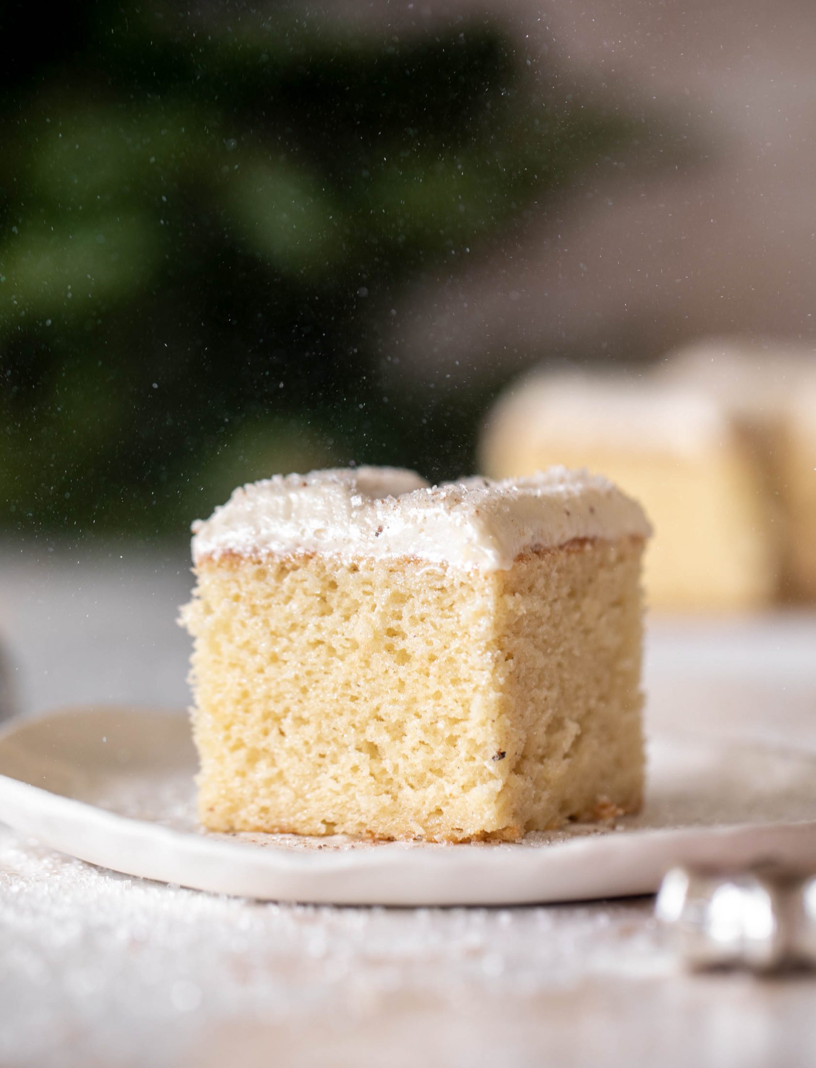 eggnog sheet cake
