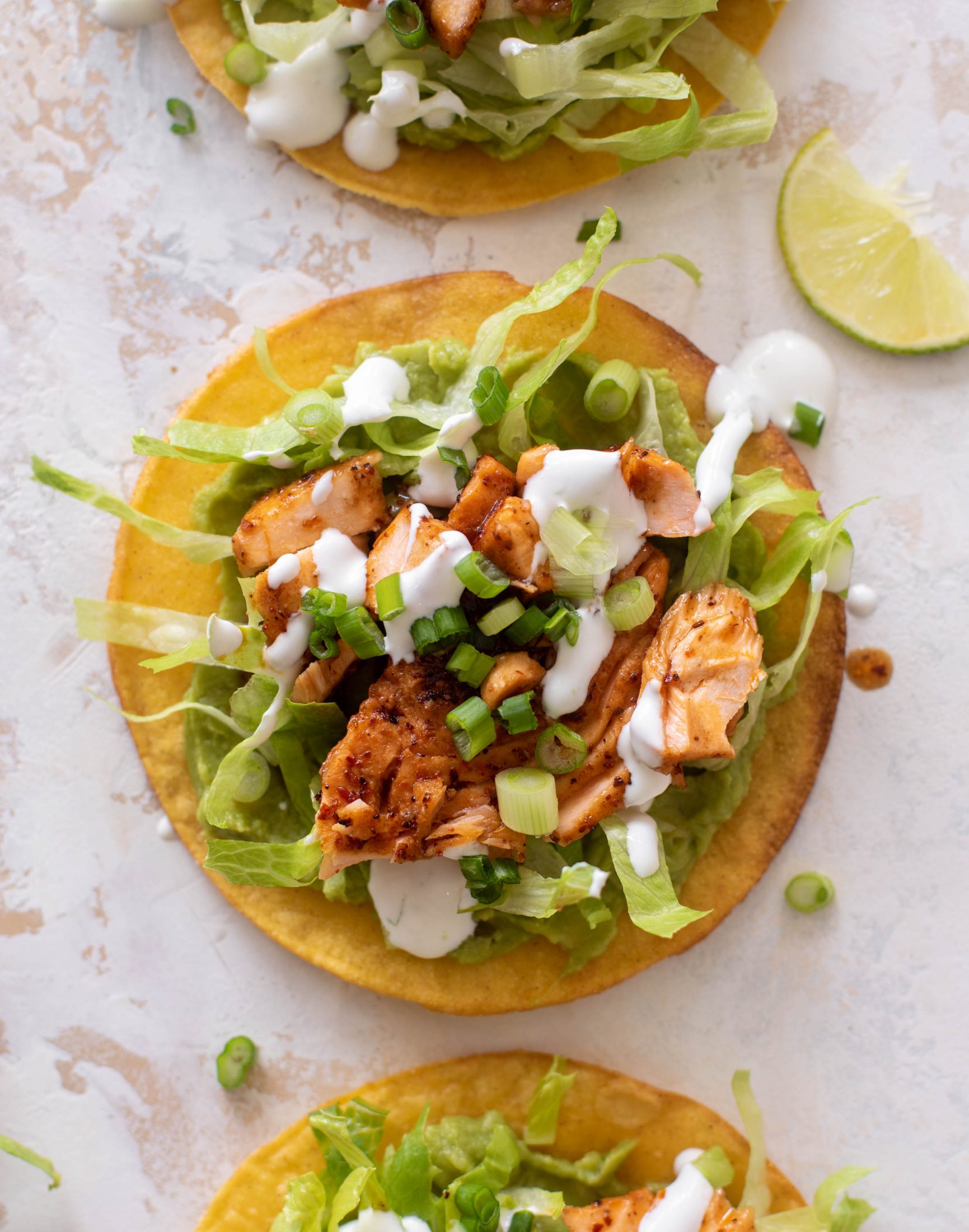 chili lime salmon tostadas