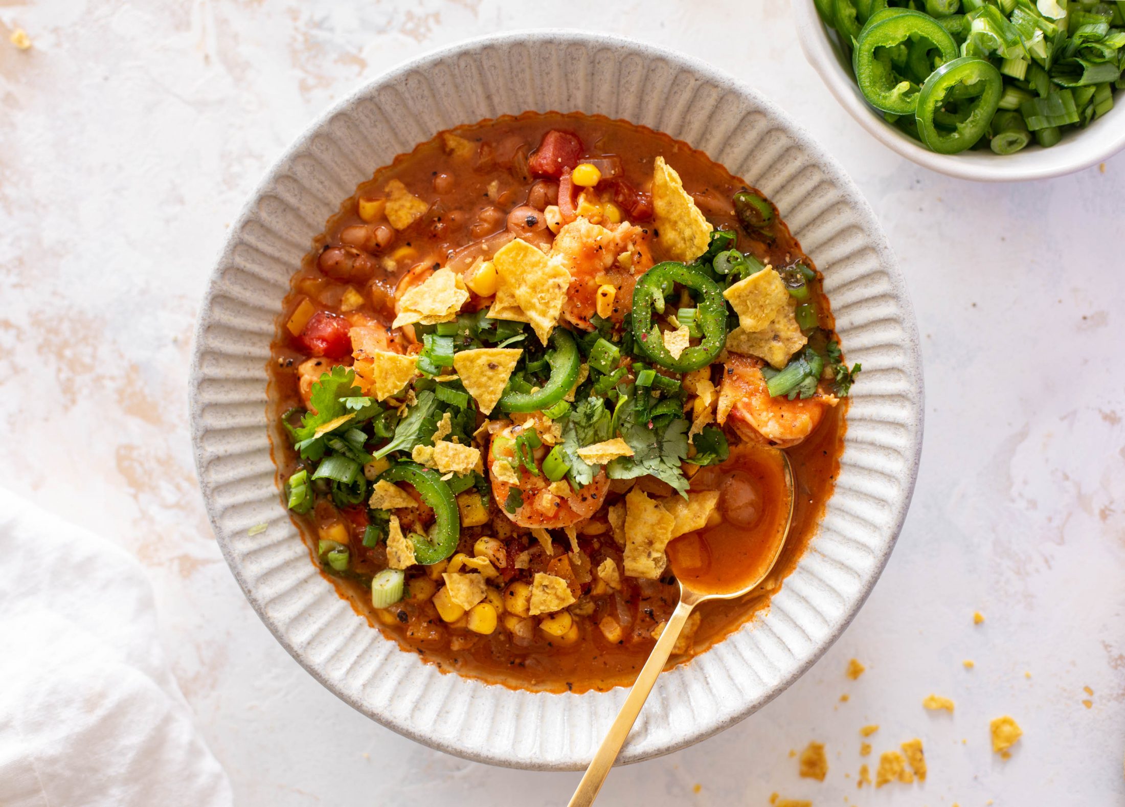 shrimp taco soup