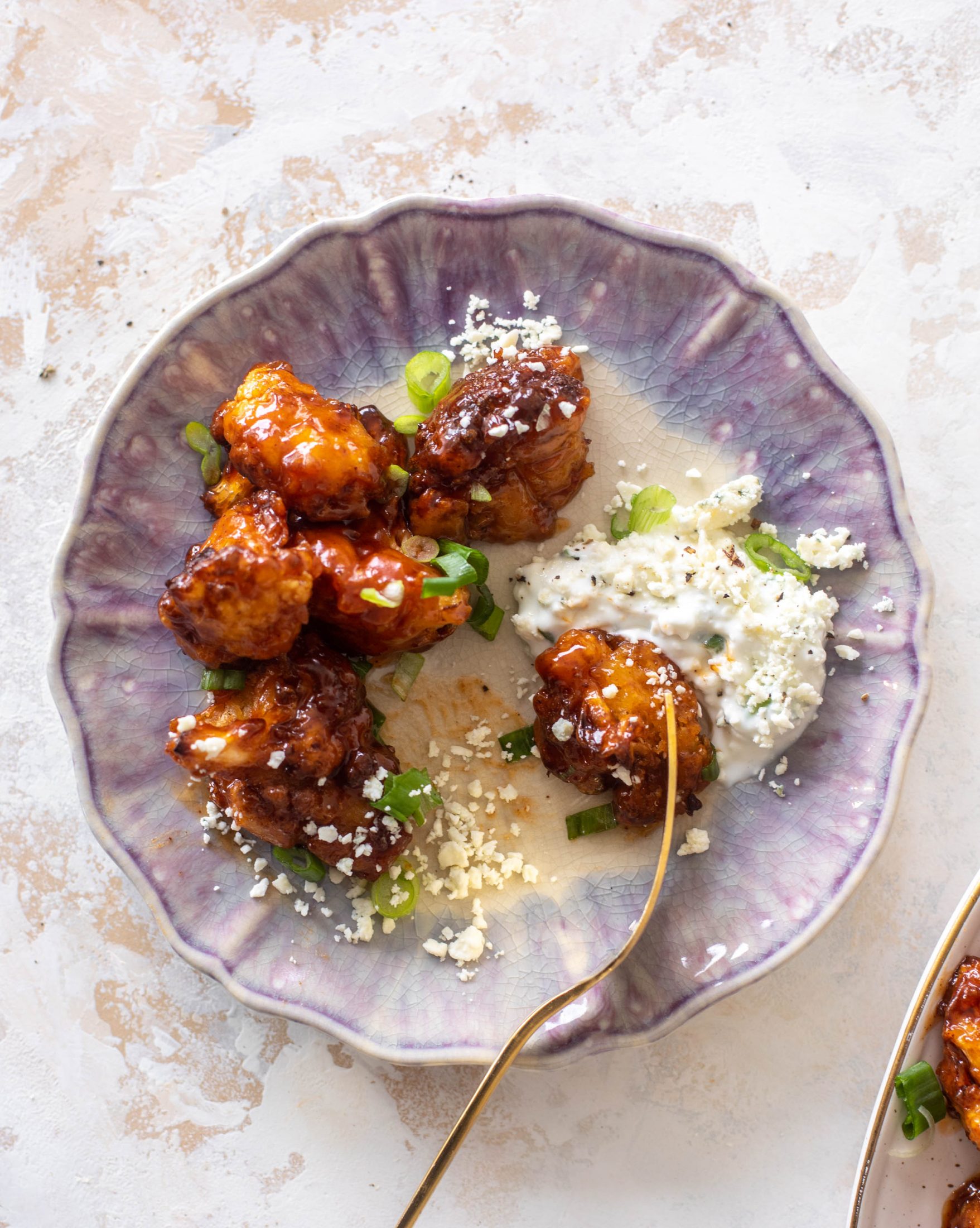 sticky BBQ cauliflower bites
