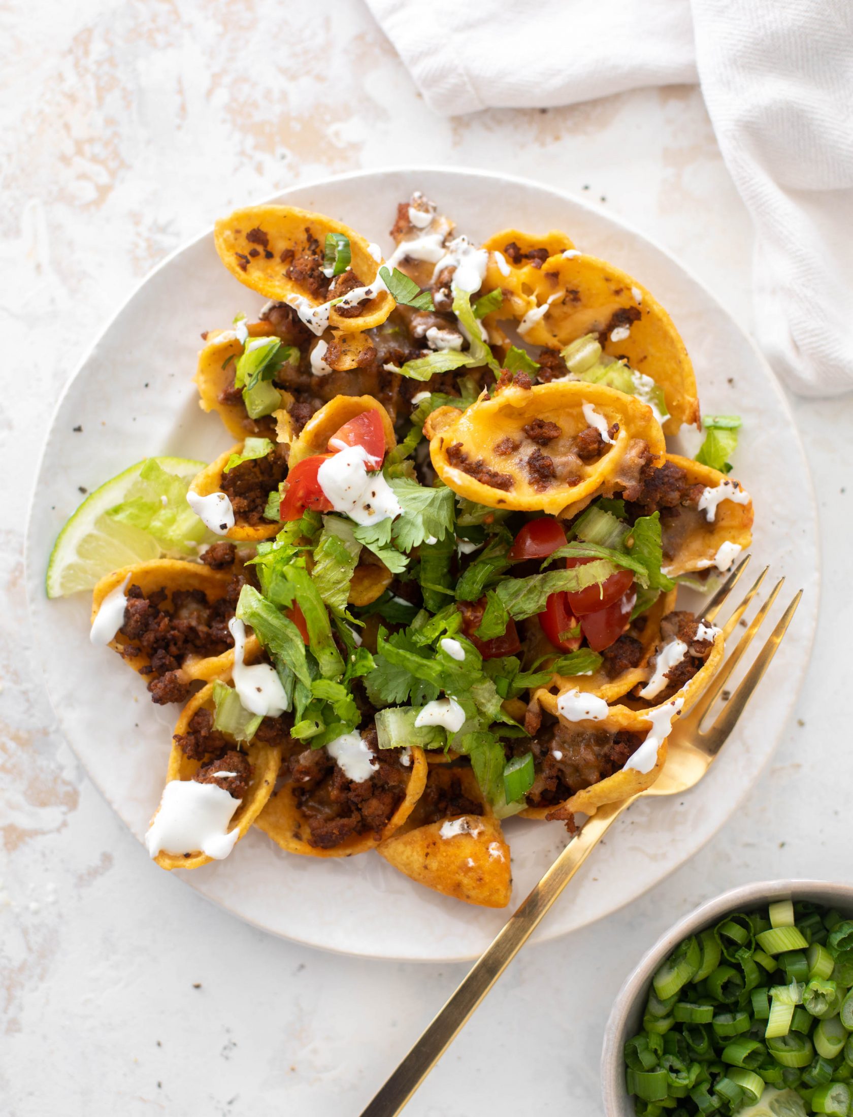 sheet pan walking taco nachos
