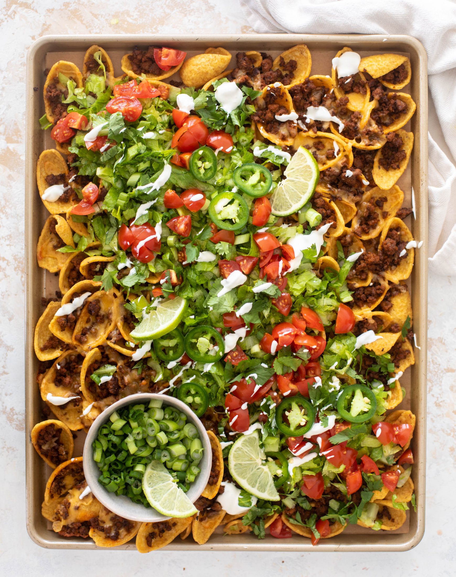 sheet pan walking taco nachos