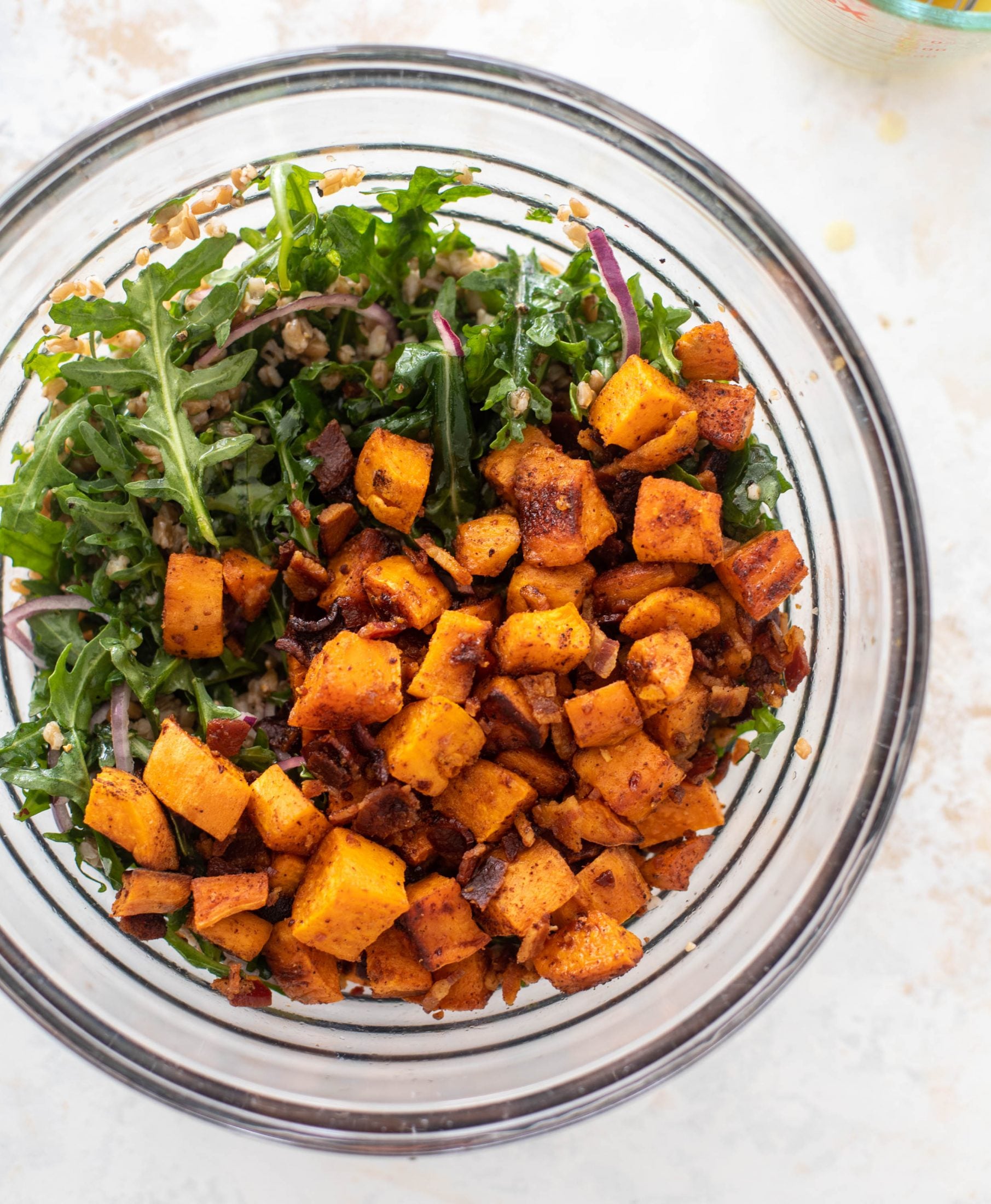 sweet potato farro salad