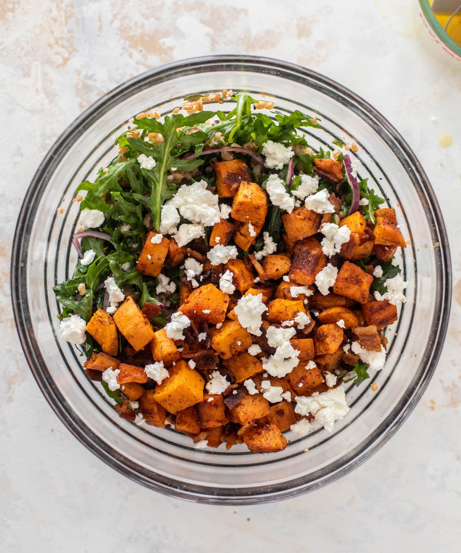 sweet potato farro salad