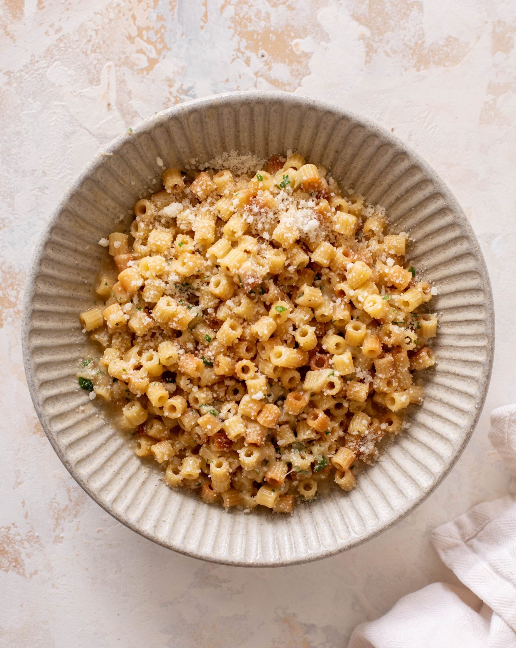15 minute garlic parmesan pasta