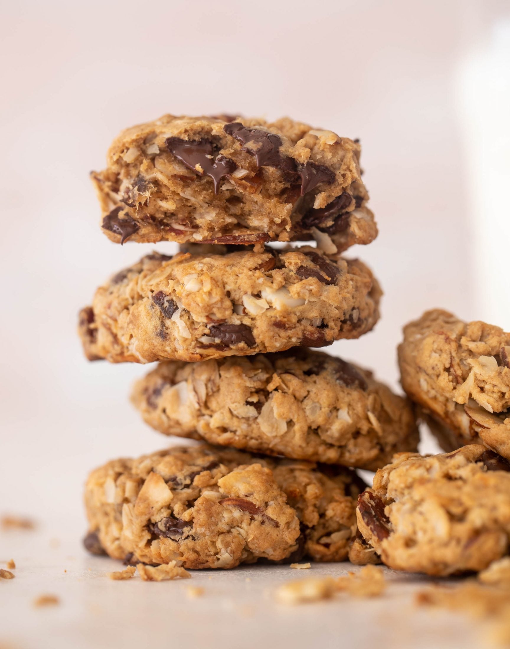 chocolate peanut butter breakfast cookies