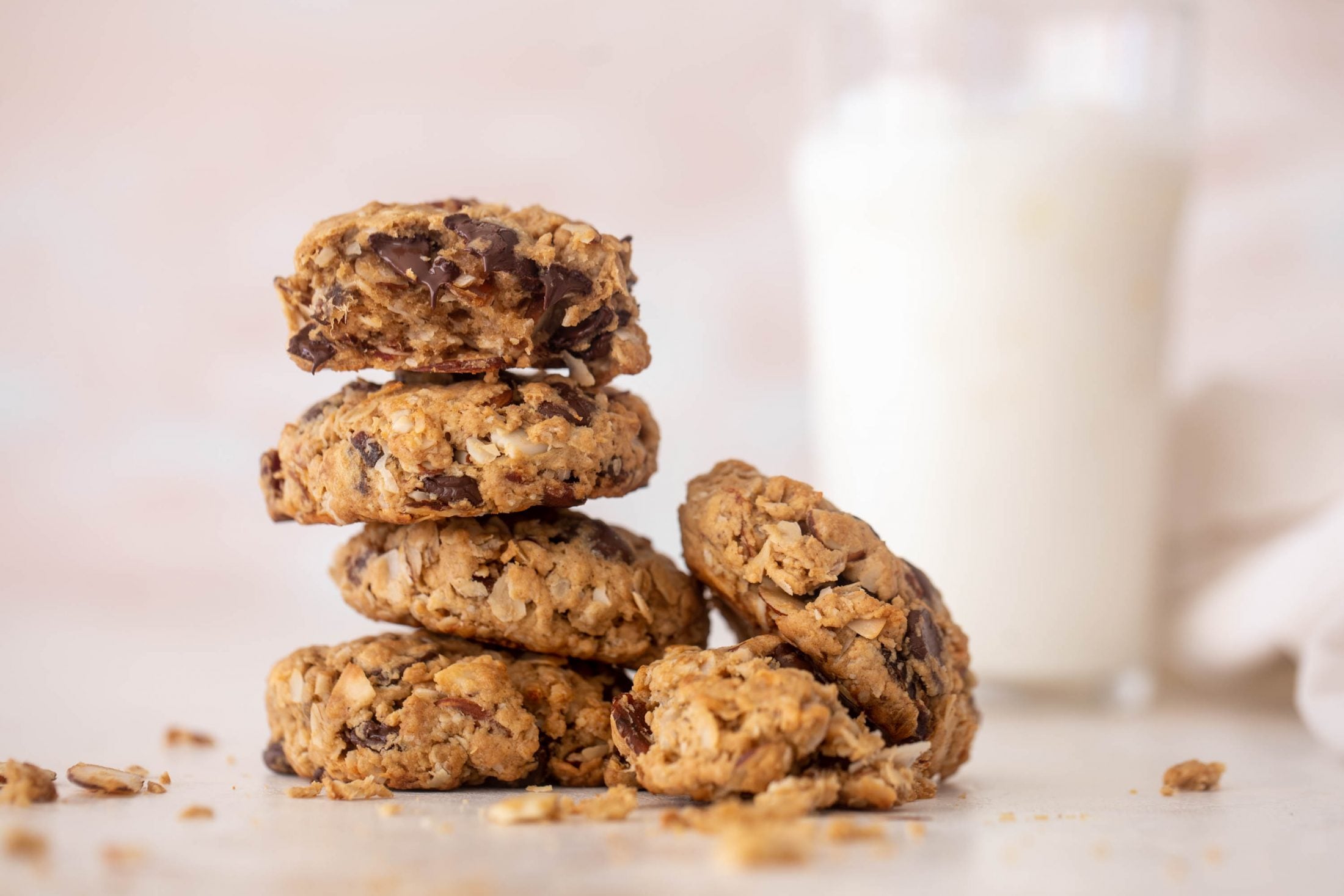 chocolate peanut butter breakfast cookies