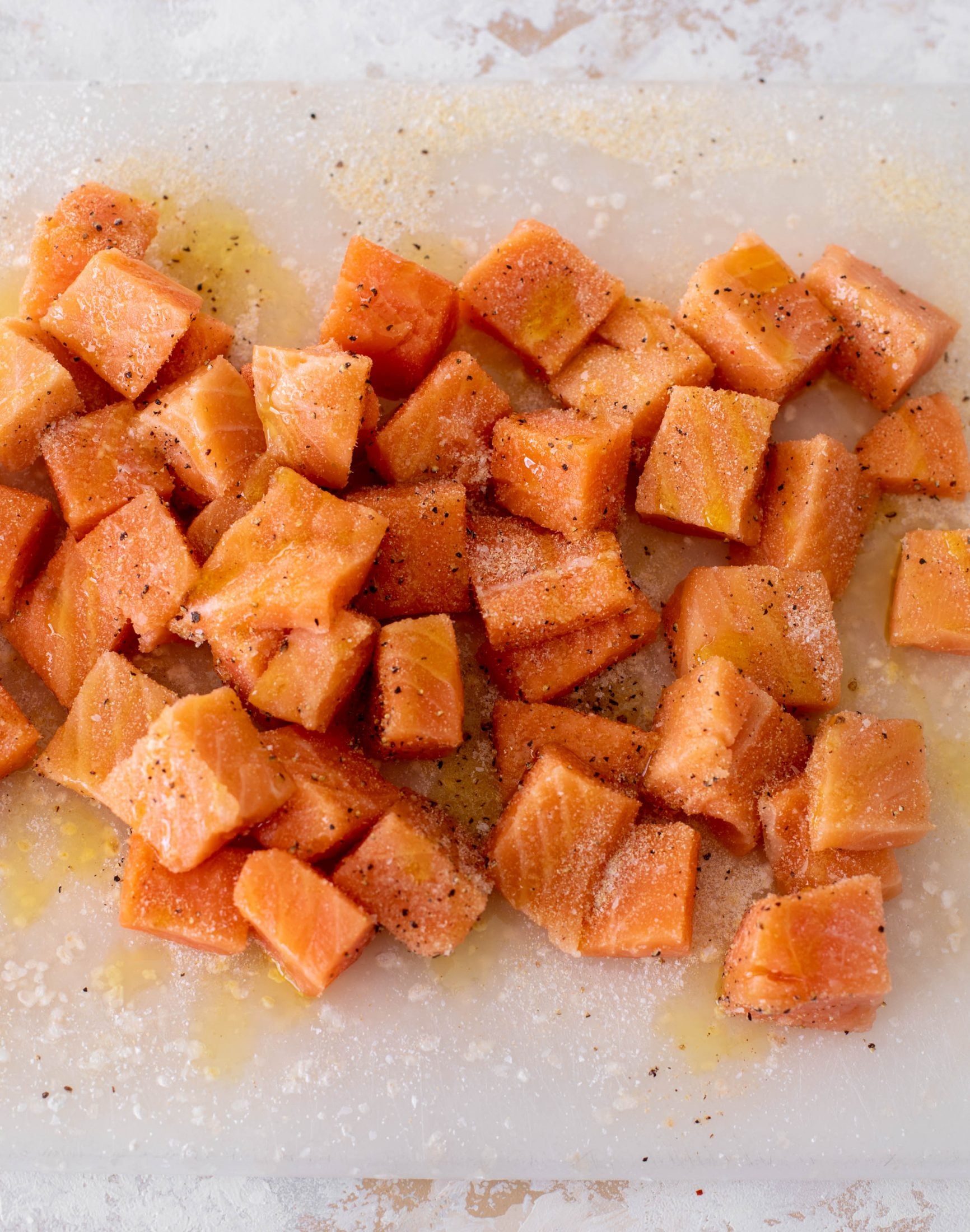 sticky orange salmon bowls