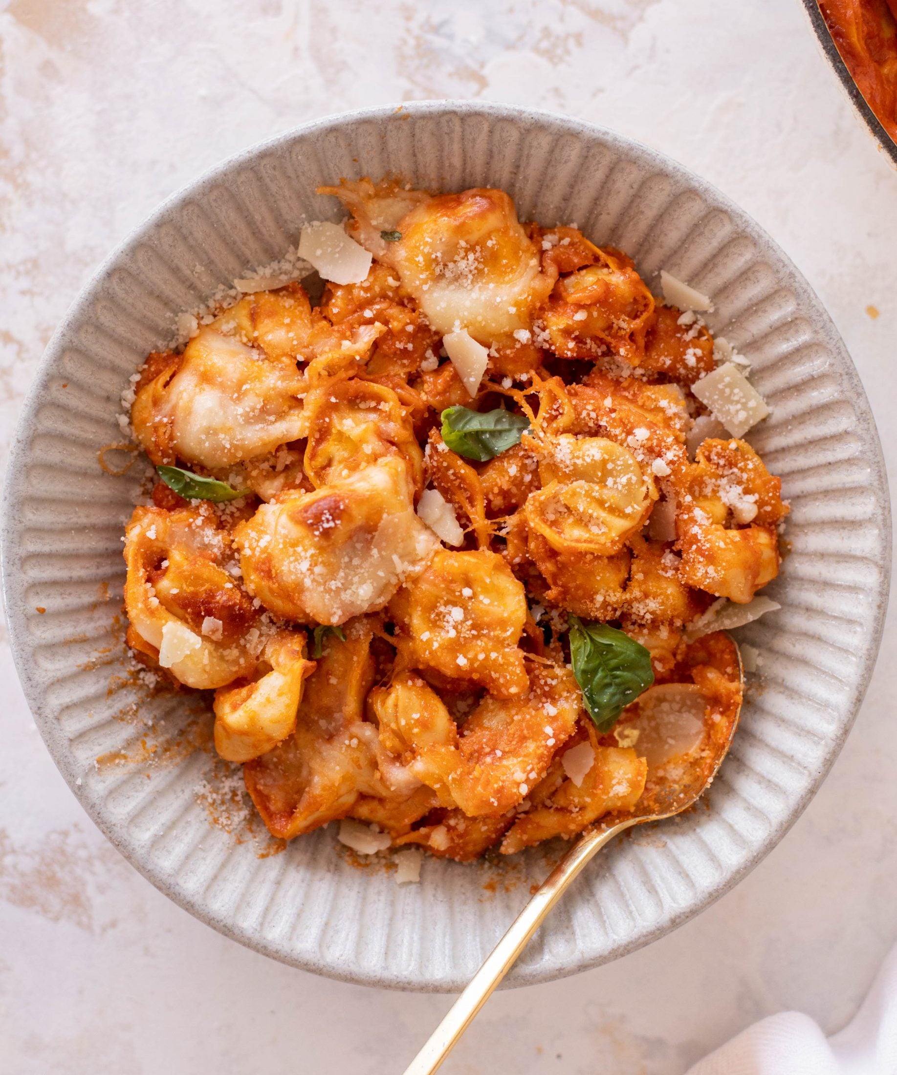 vodka sauce baked tortellini