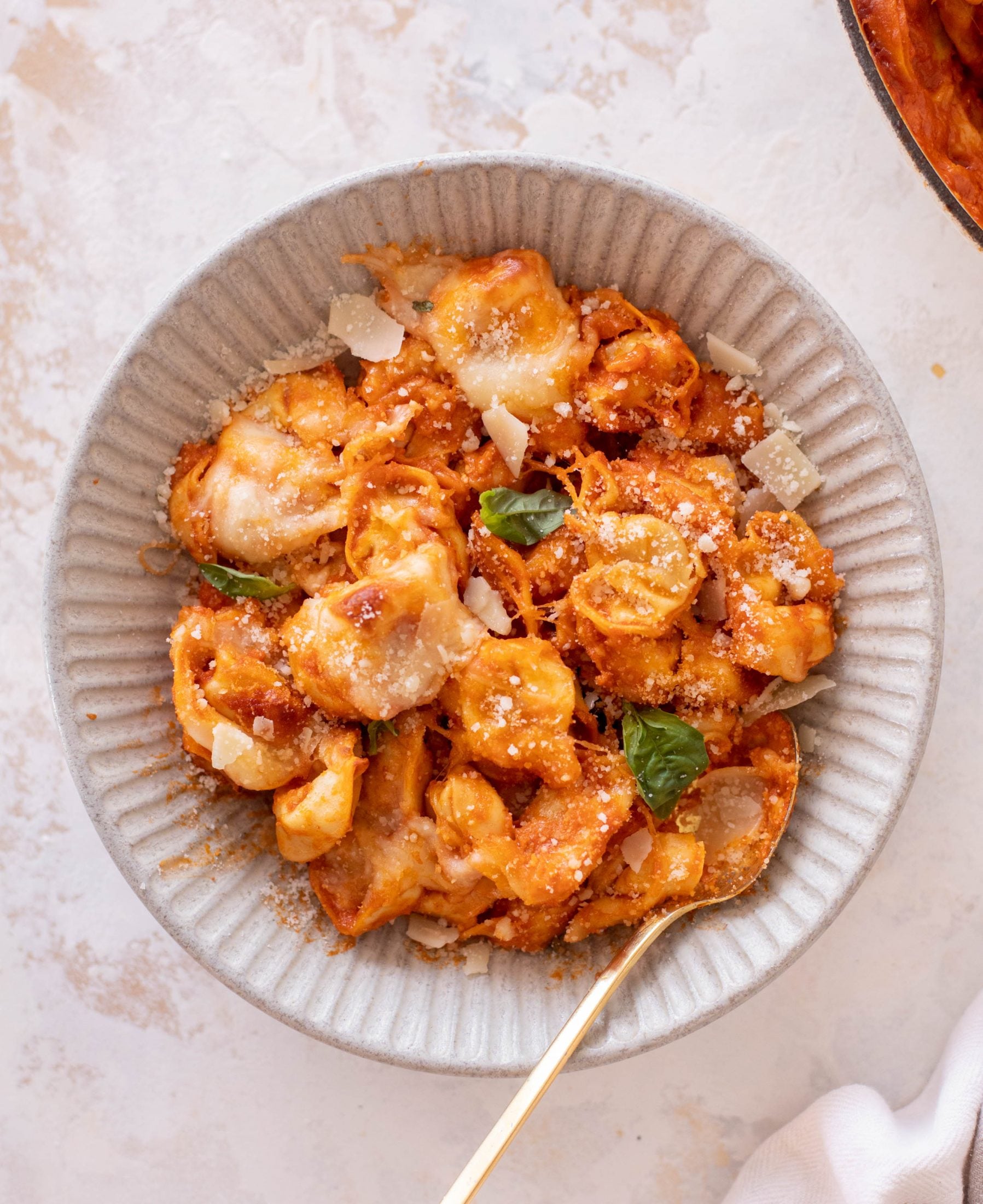 vodka sauce baked tortellini