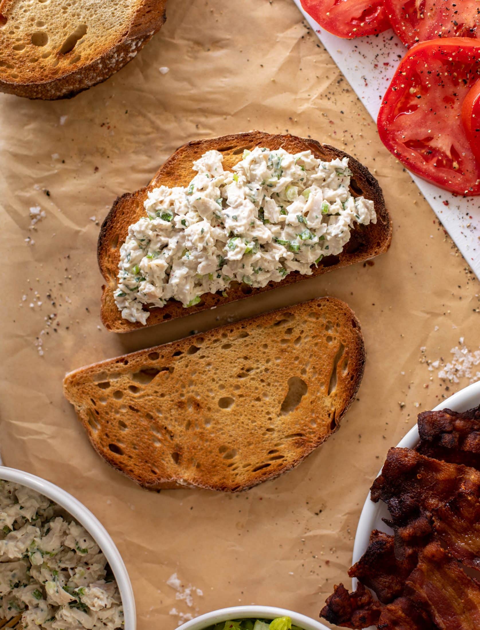 chicken salad BLT
