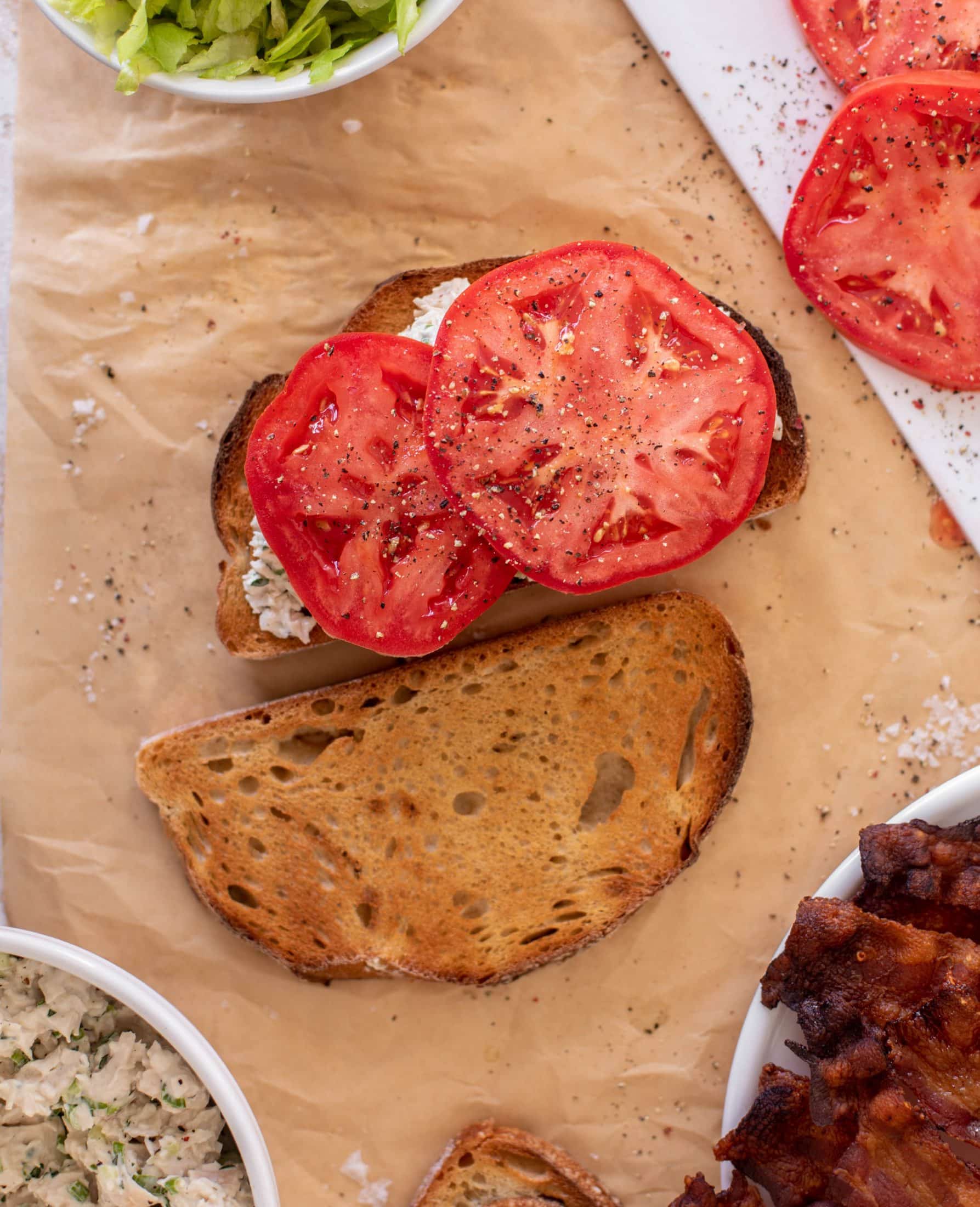 chicken salad BLT